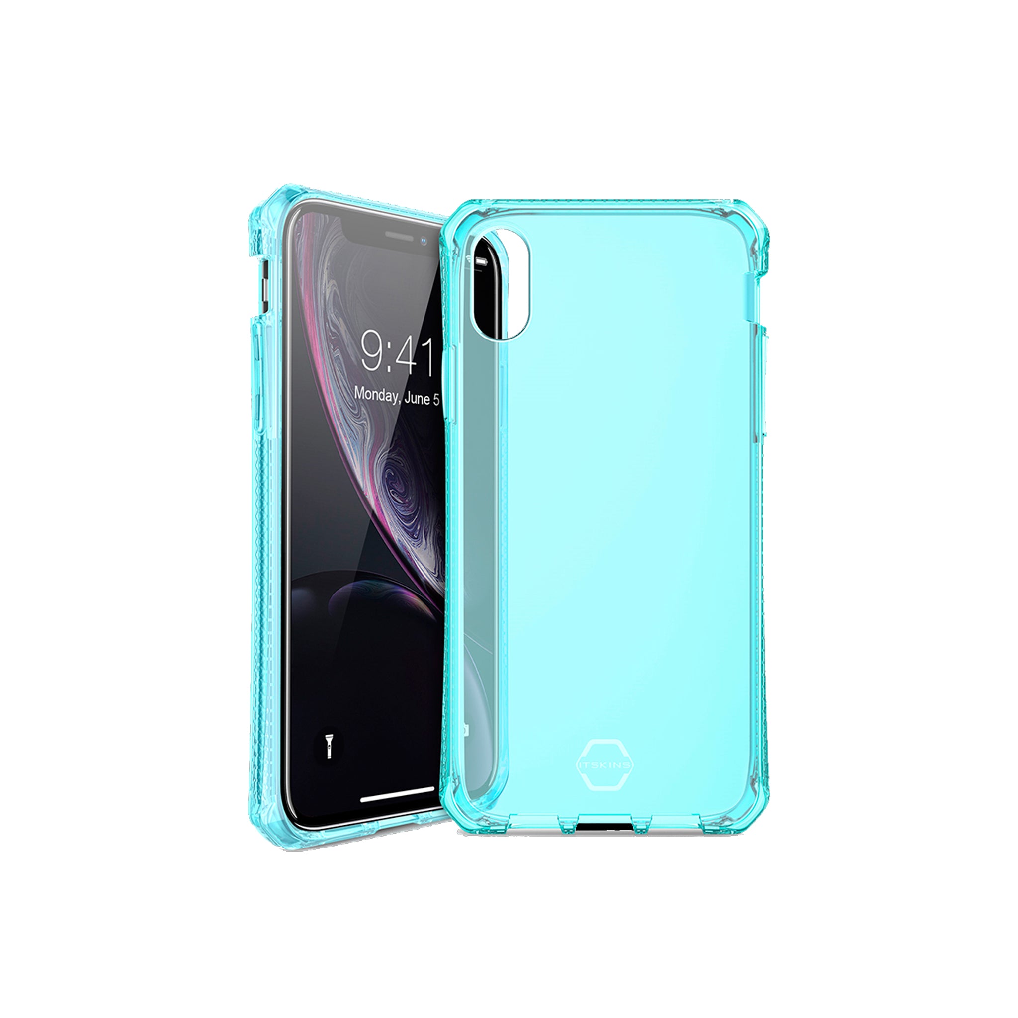Itskins - Spectrum Clear Case For Apple Iphone Xr - Light Blue