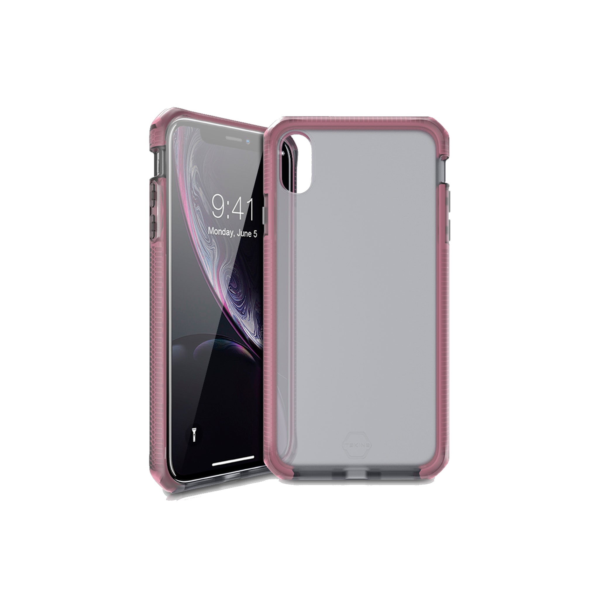 Itskins - Supreme Frost Case For Apple Iphone Xr - Baby Pink And Black