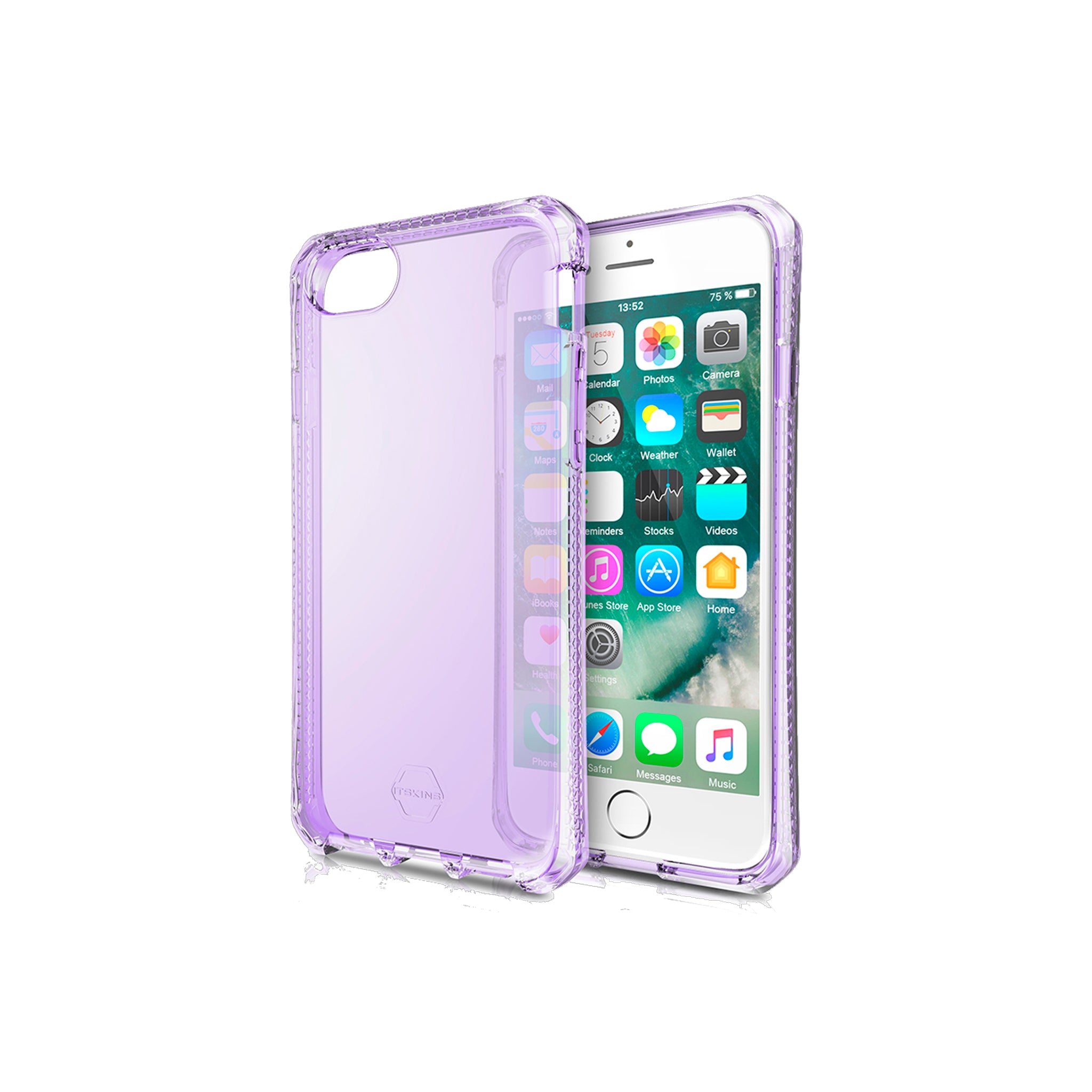 Itskins - Spectrum Clear Case For Apple Iphone 8 / 7 / 6s / 6 - Light Purple