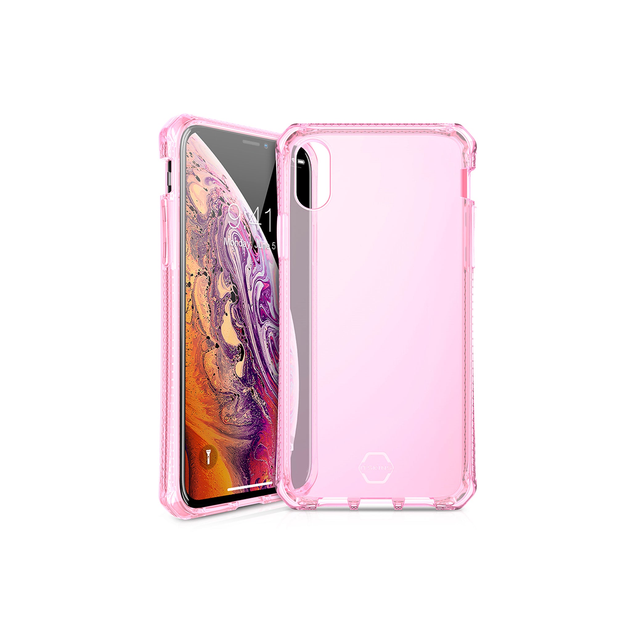 Itskins - Spectrum Clear Case For Apple Iphone Xs / X - Light Pink