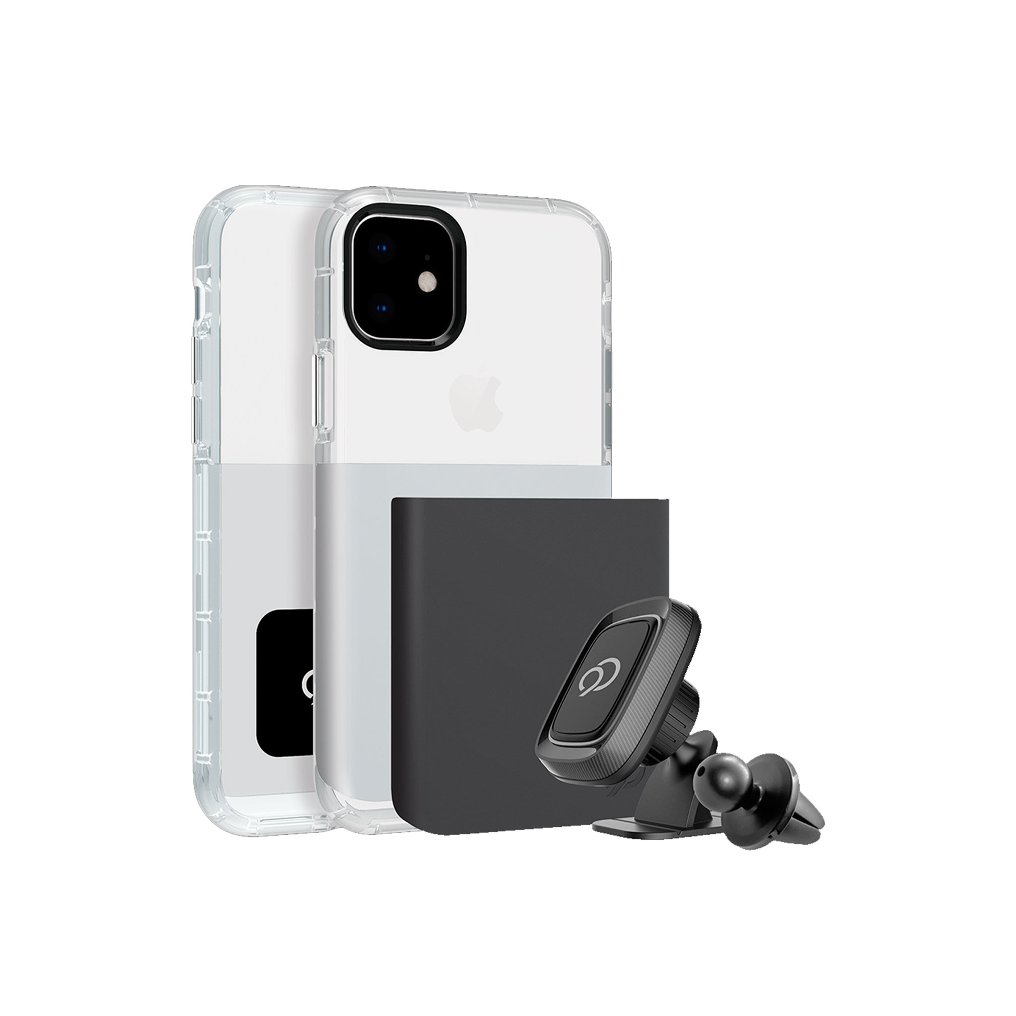 Nimbus9 - Ghost 2 Pro Case With Mount For Apple Iphone 11 / Xr - Gunmetal Gray And Pure White