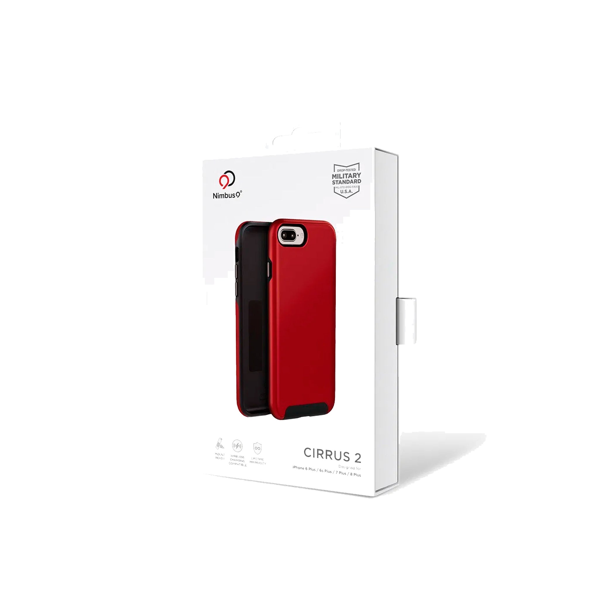 Nimbus9 - Cirrus 2 Case For Apple Iphone 8 Plus / 7 Plus / 6s Plus / 6 Plus - Crimson Red
