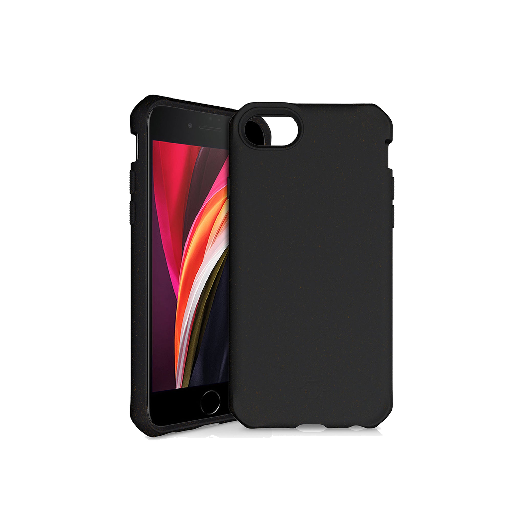 Itskins - Feroniabio Terra Biodegradable Case For Apple Iphone Se / 8 / 7 / 6s / 6  - Black