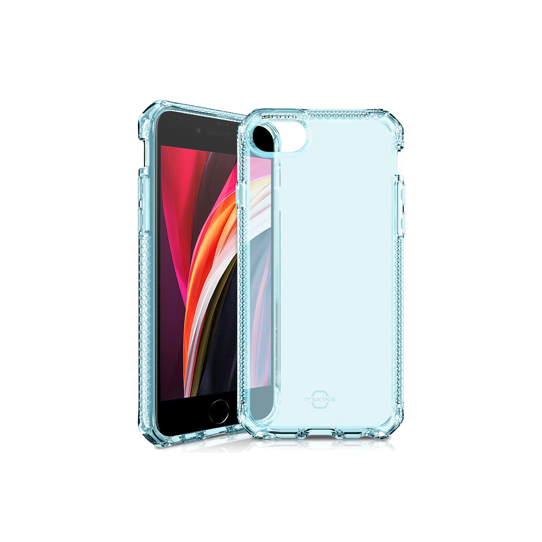 Itskins - Spectrum Clear Case For Apple Iphone Se / 8 / 7 / 6s / 6  - Light Blue