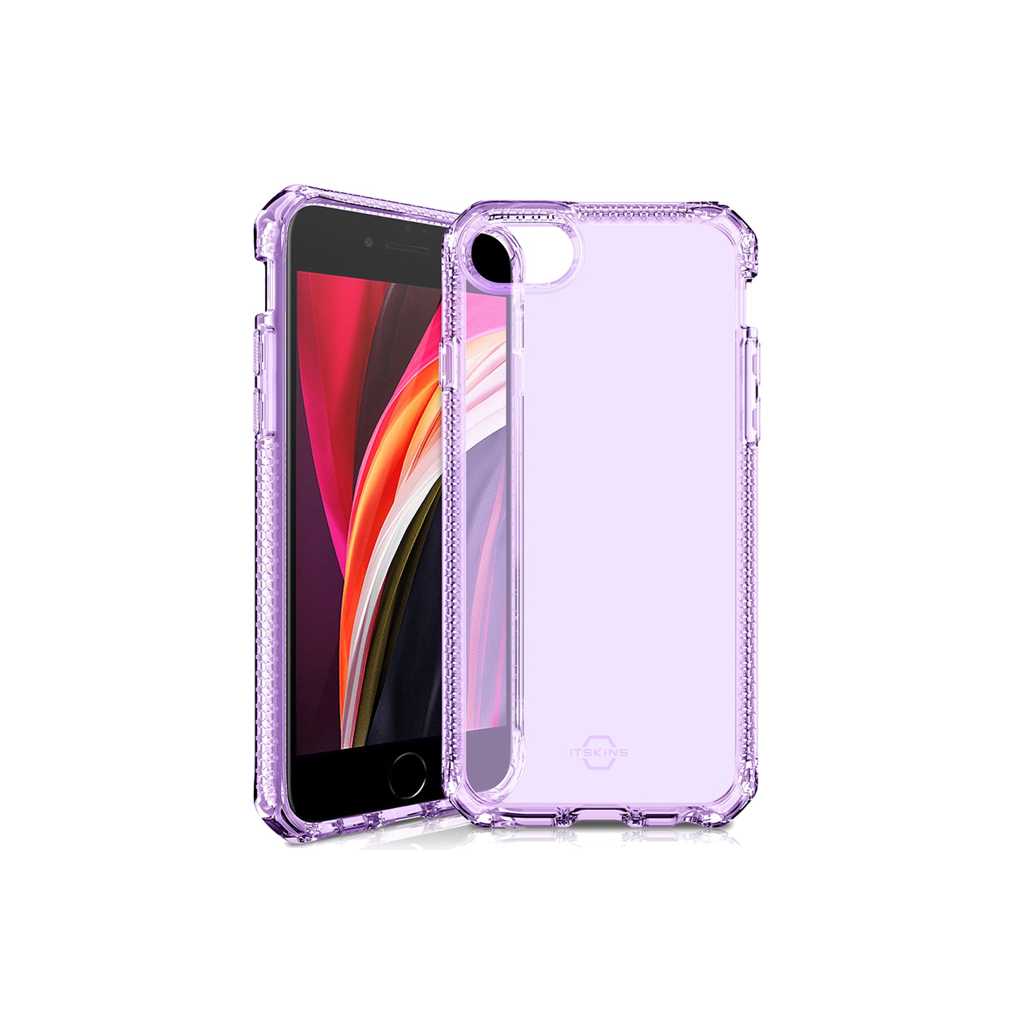 Itskins - Spectrum Clear Case For Apple Iphone Se / 8 / 7 / 6s / 6 - Light Purple
