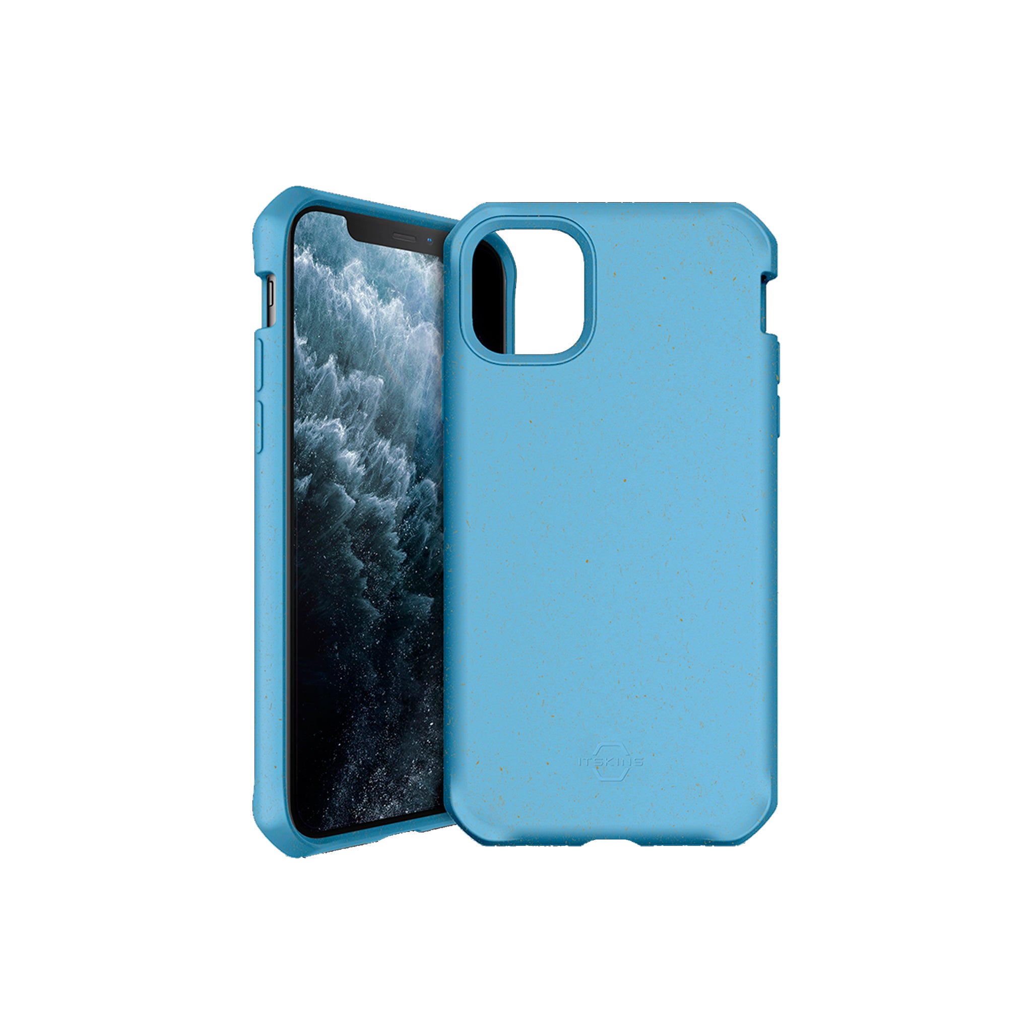 Itskins - Feroniabio Terra Biodegradable Case For Apple Iphone 11 Pro - Blue