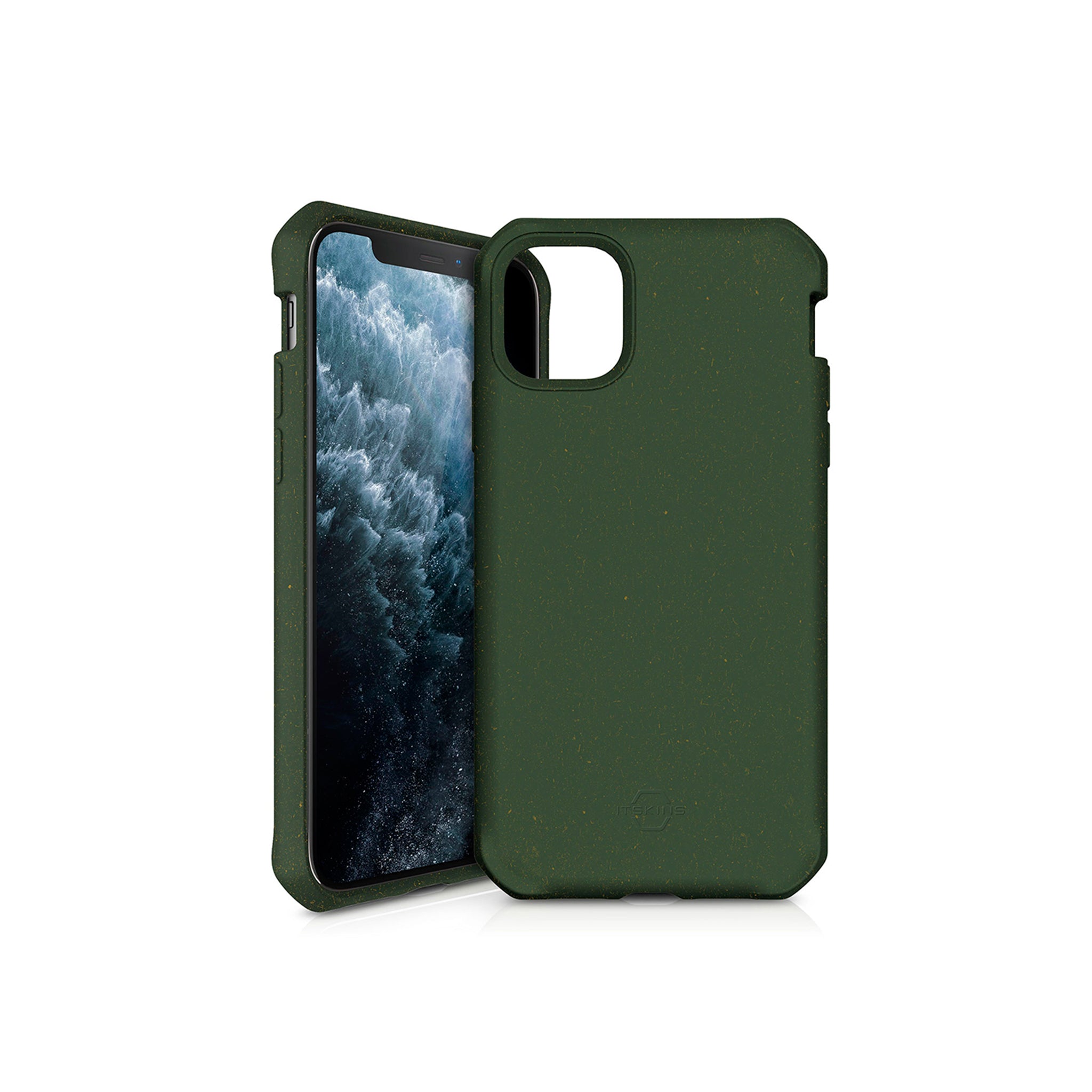 Itskins - Feroniabio Terra Biodegradable Case For Apple Iphone 11 Pro - Kaki