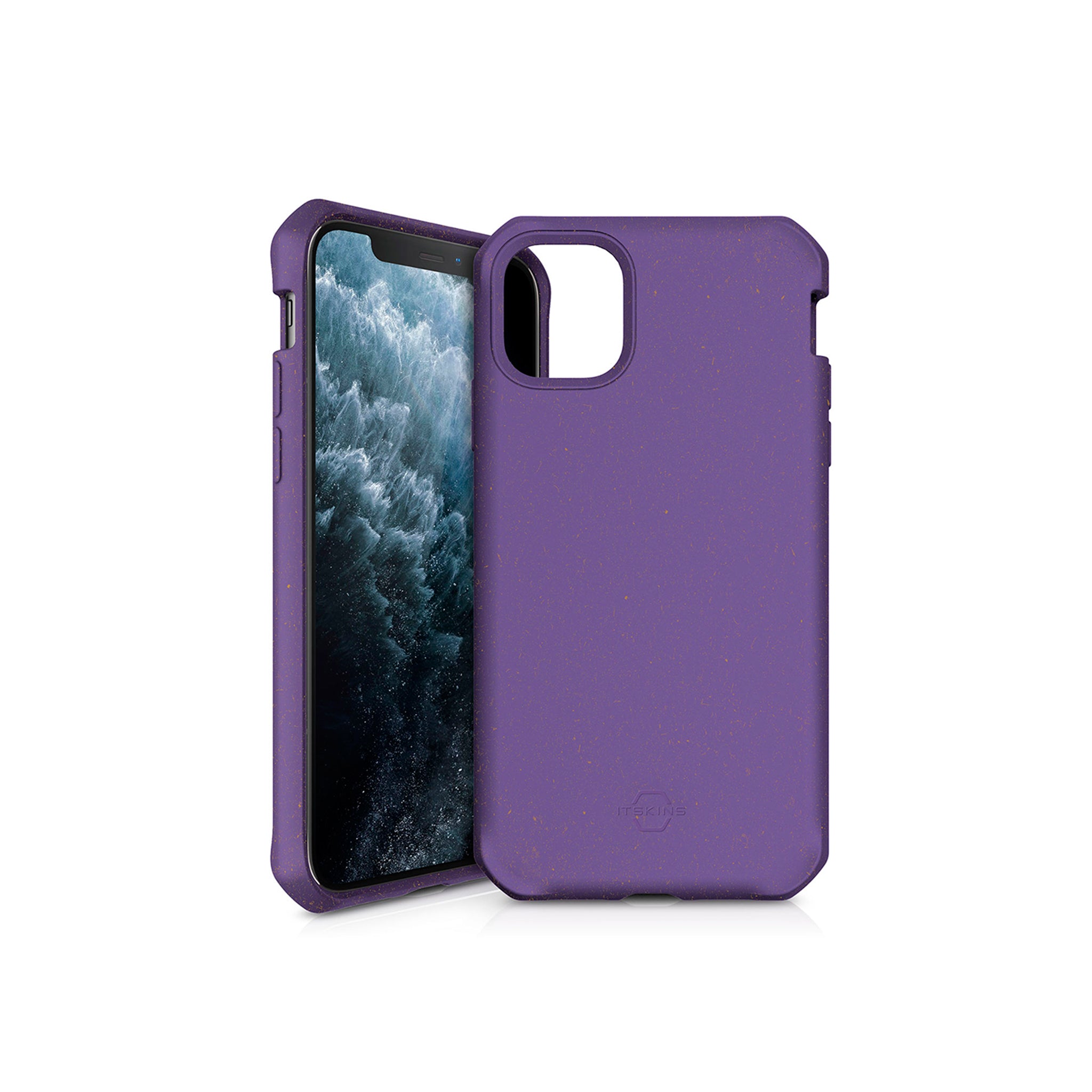 Itskins - Feroniabio Terra Biodegradable Case For Apple Iphone 11 Pro - Purple