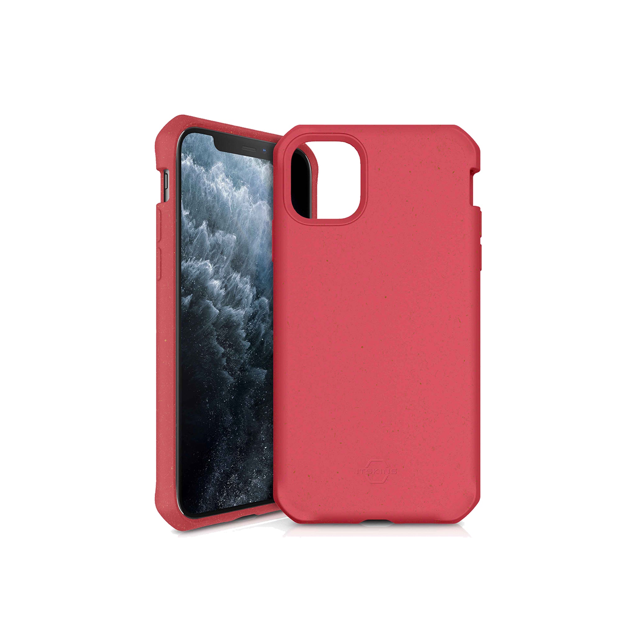 Itskins - Feroniabio Terra Biodegradable Case For Apple Iphone 11 Pro - Red