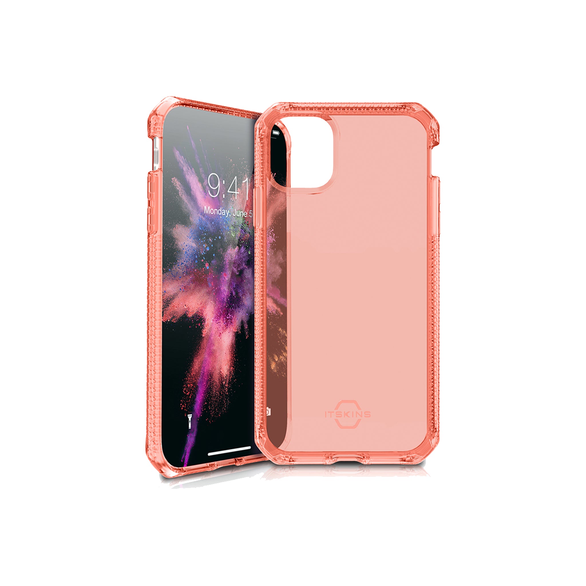 Itskins - Spectrum Clear Case For Apple Iphone 11 Pro - Coral