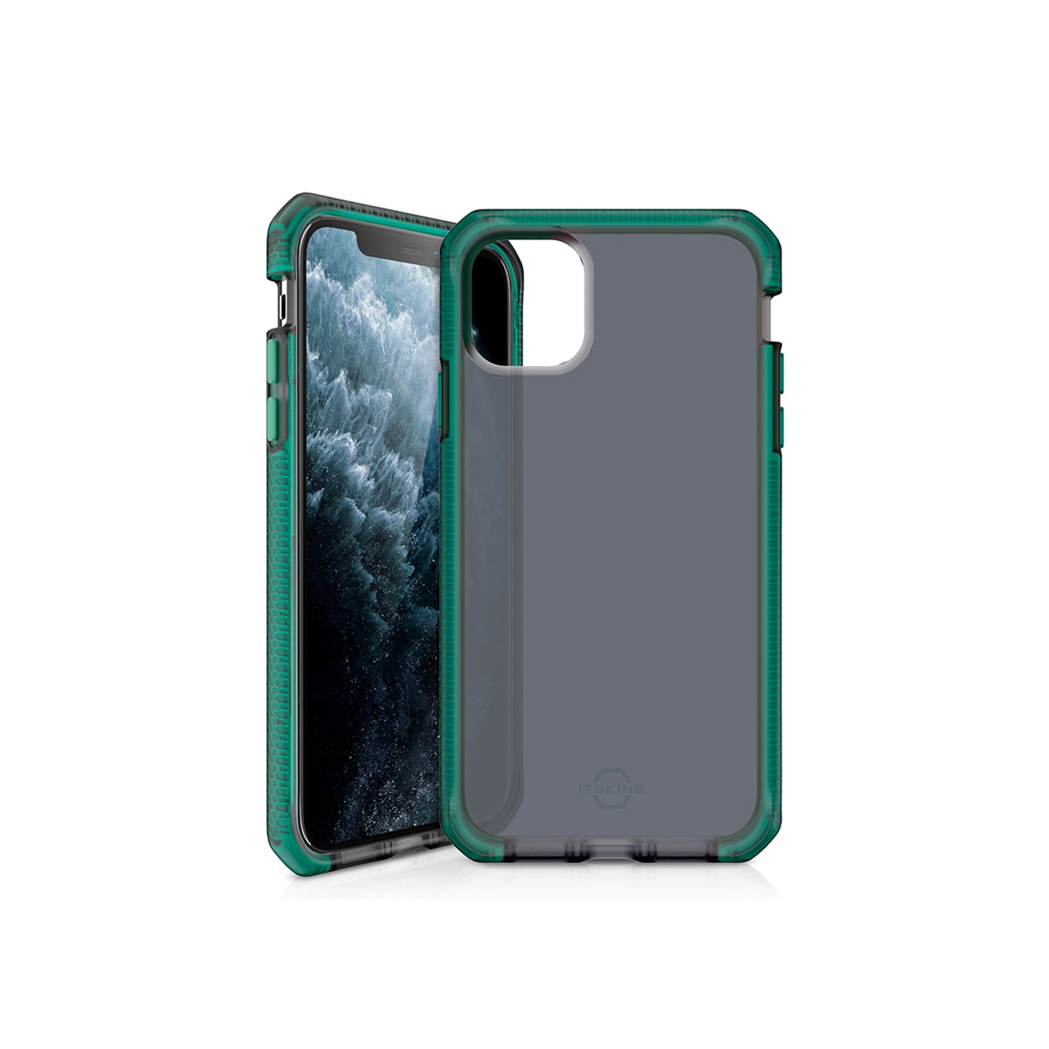 Itskins - Supreme Frost Case For Apple Iphone 11 Pro - Tiffany Green And Black