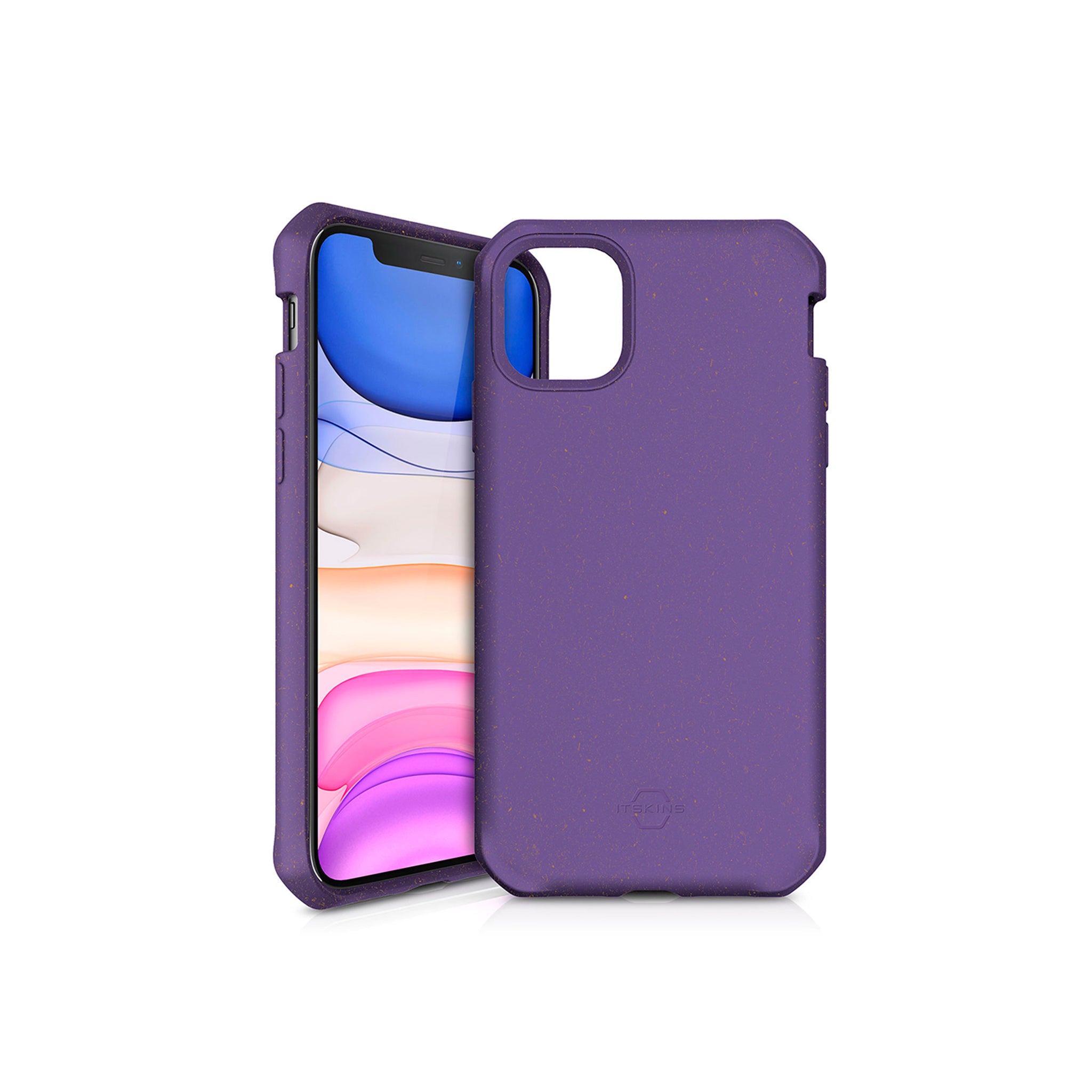 Itskins - Feroniabio Terra Biodegradable Case For Apple Iphone 11 - Purple