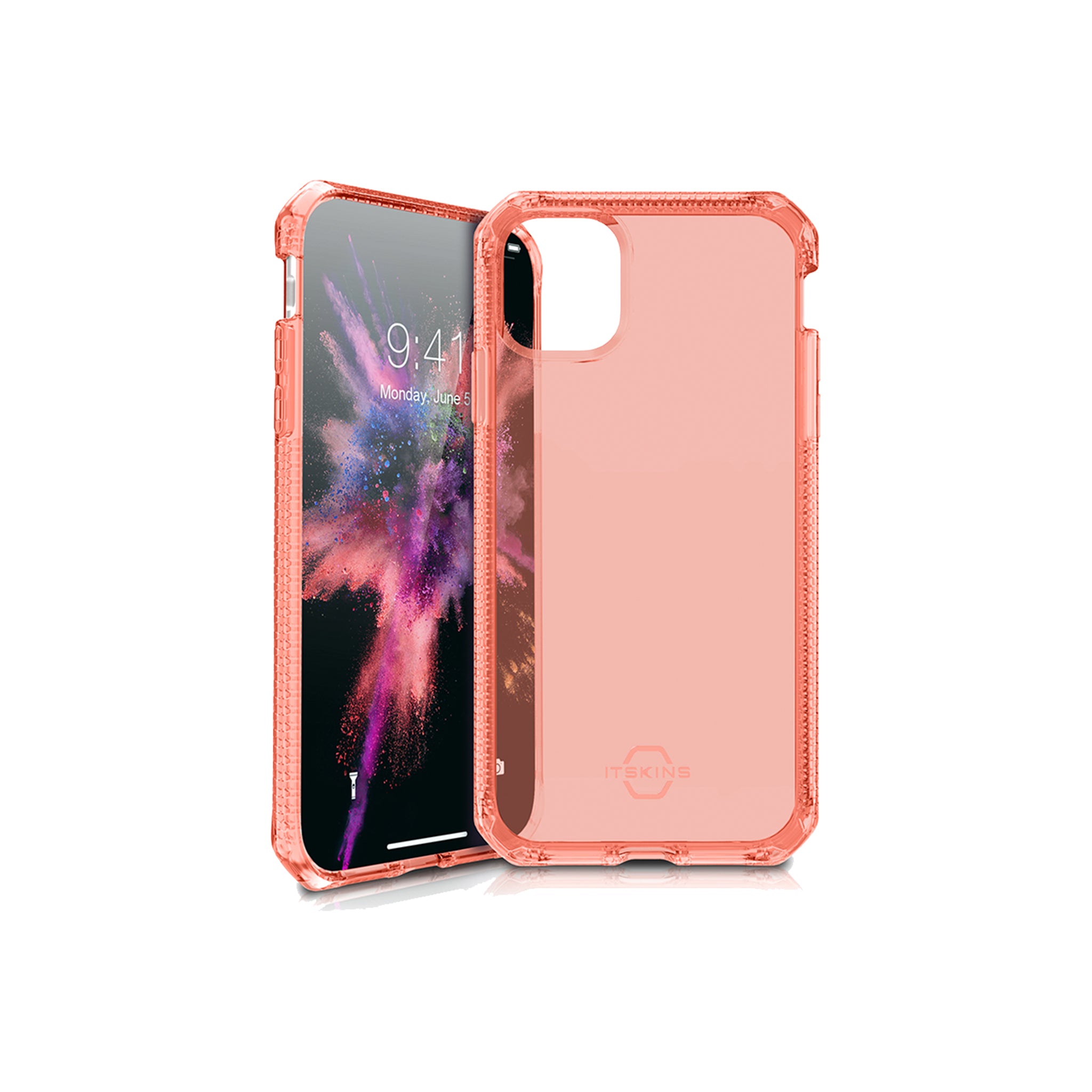 Itskins - Spectrum Clear Case For Apple Iphone 11 - Coral