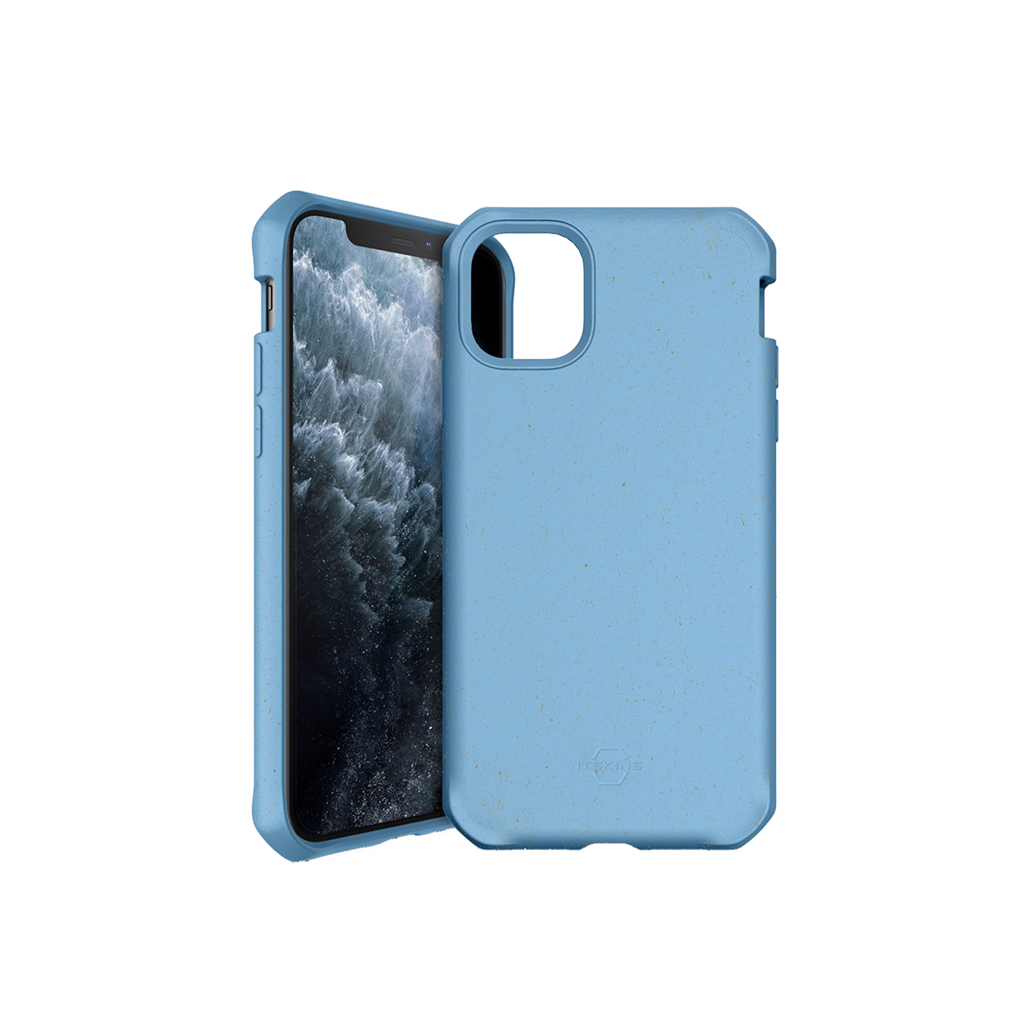 Itskins - Feroniabio Terra Biodegradable Case For Apple Iphone 11 Pro Max - Blue