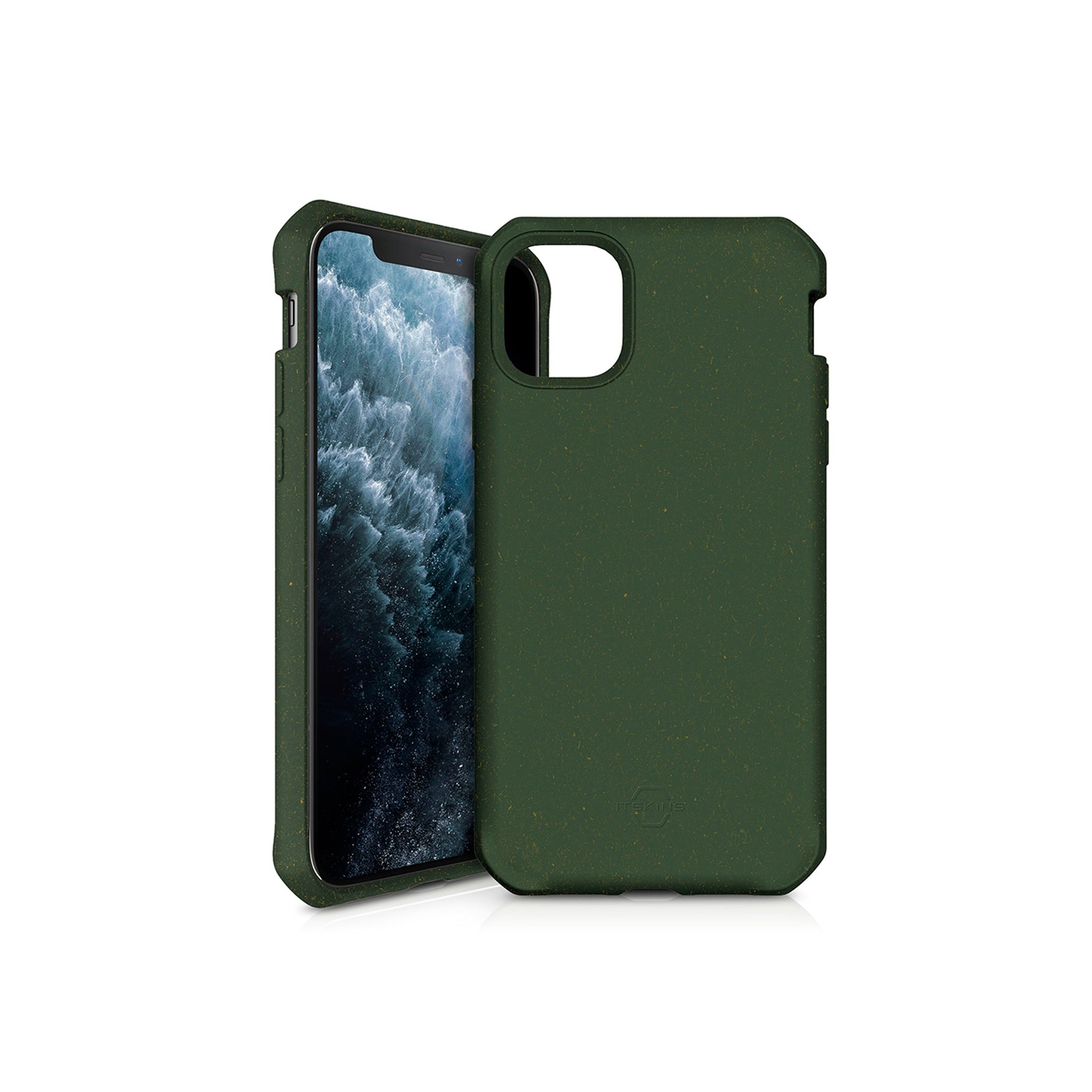 Itskins - Feroniabio Terra Biodegradable Case For Apple Iphone 11 Pro Max - Kaki
