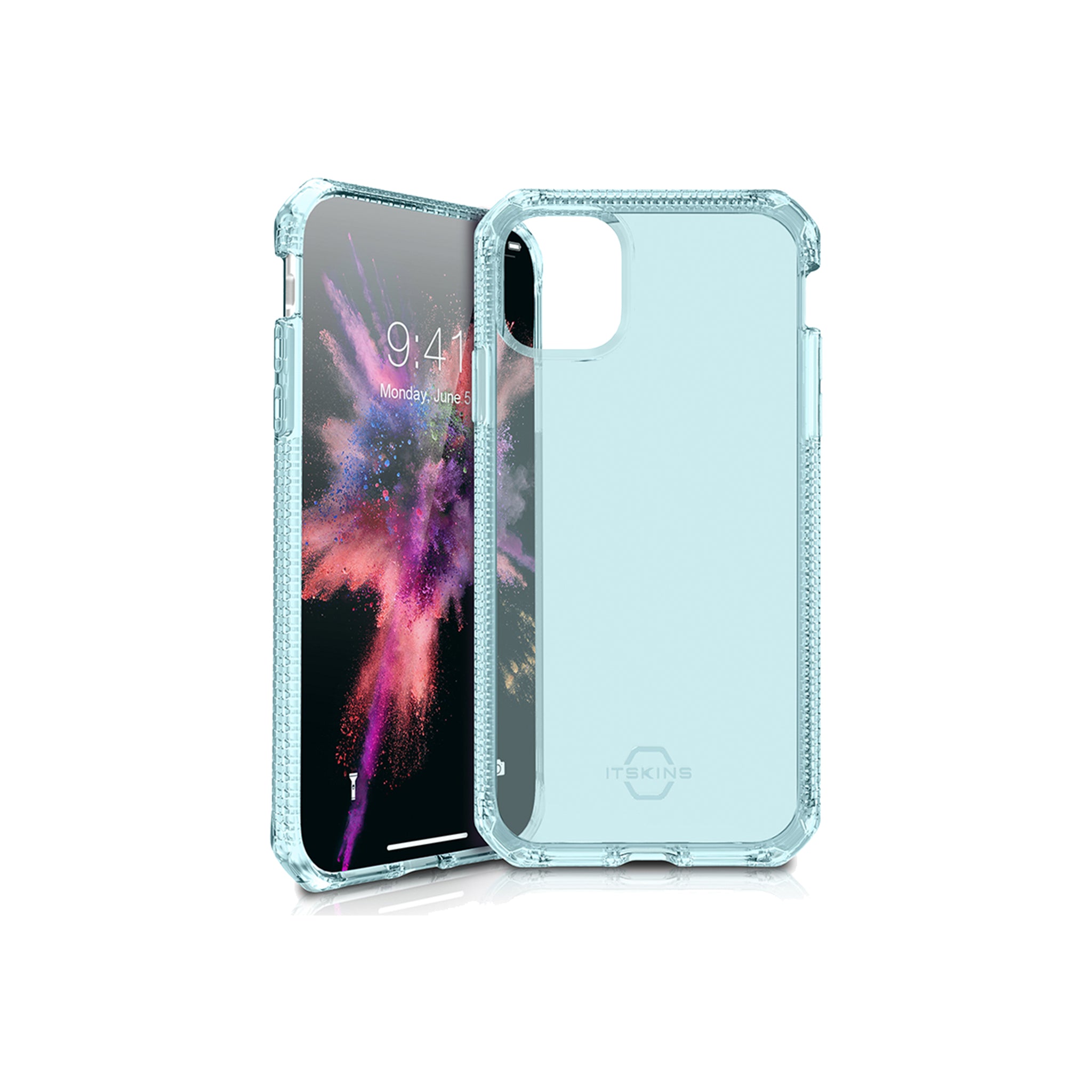 Itskins - Spectrum Clear Case For Apple Iphone 11 Pro Max - Light Blue