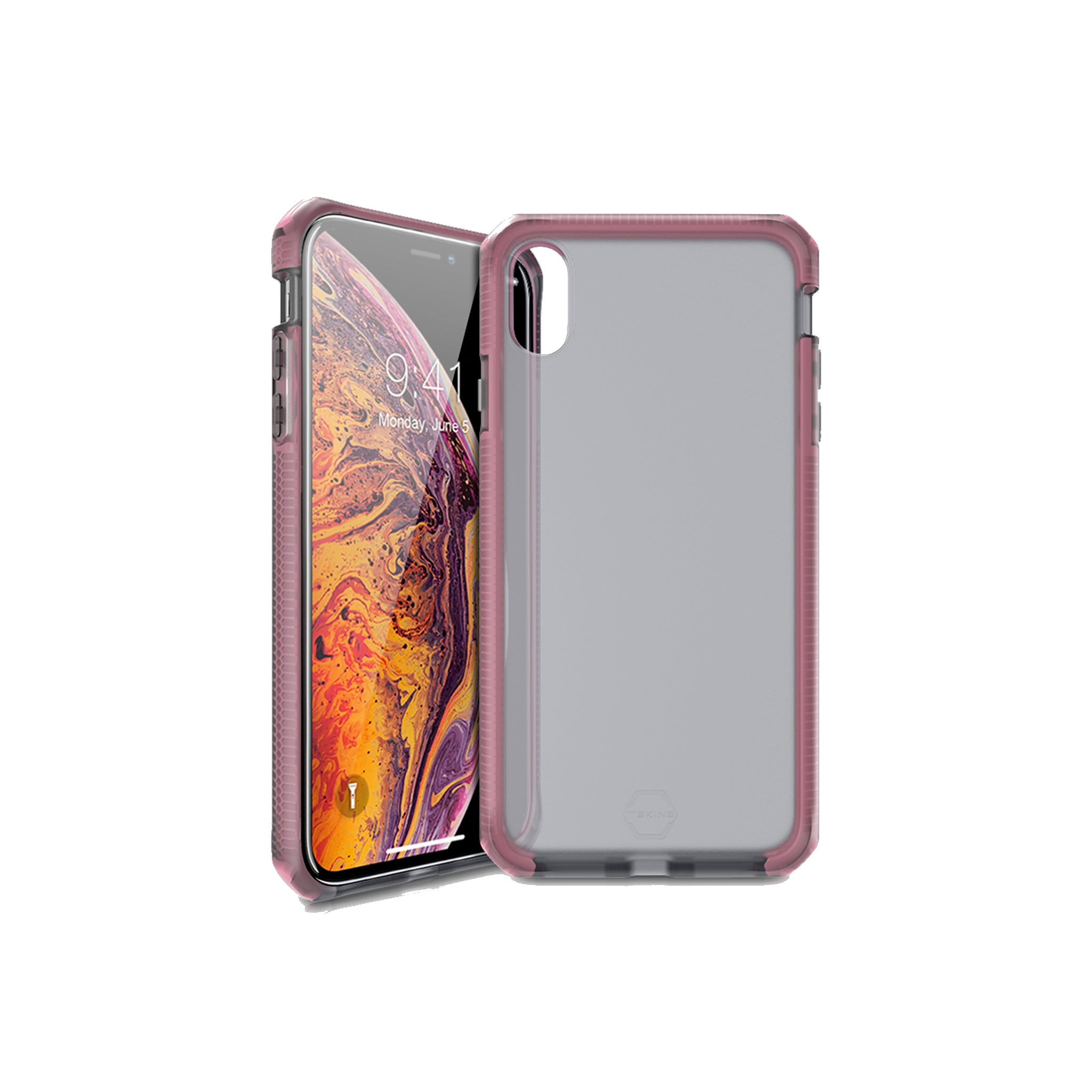 Itskins - Supreme Frost Case For Apple iPhone Xs Max - Baby Pink And Black