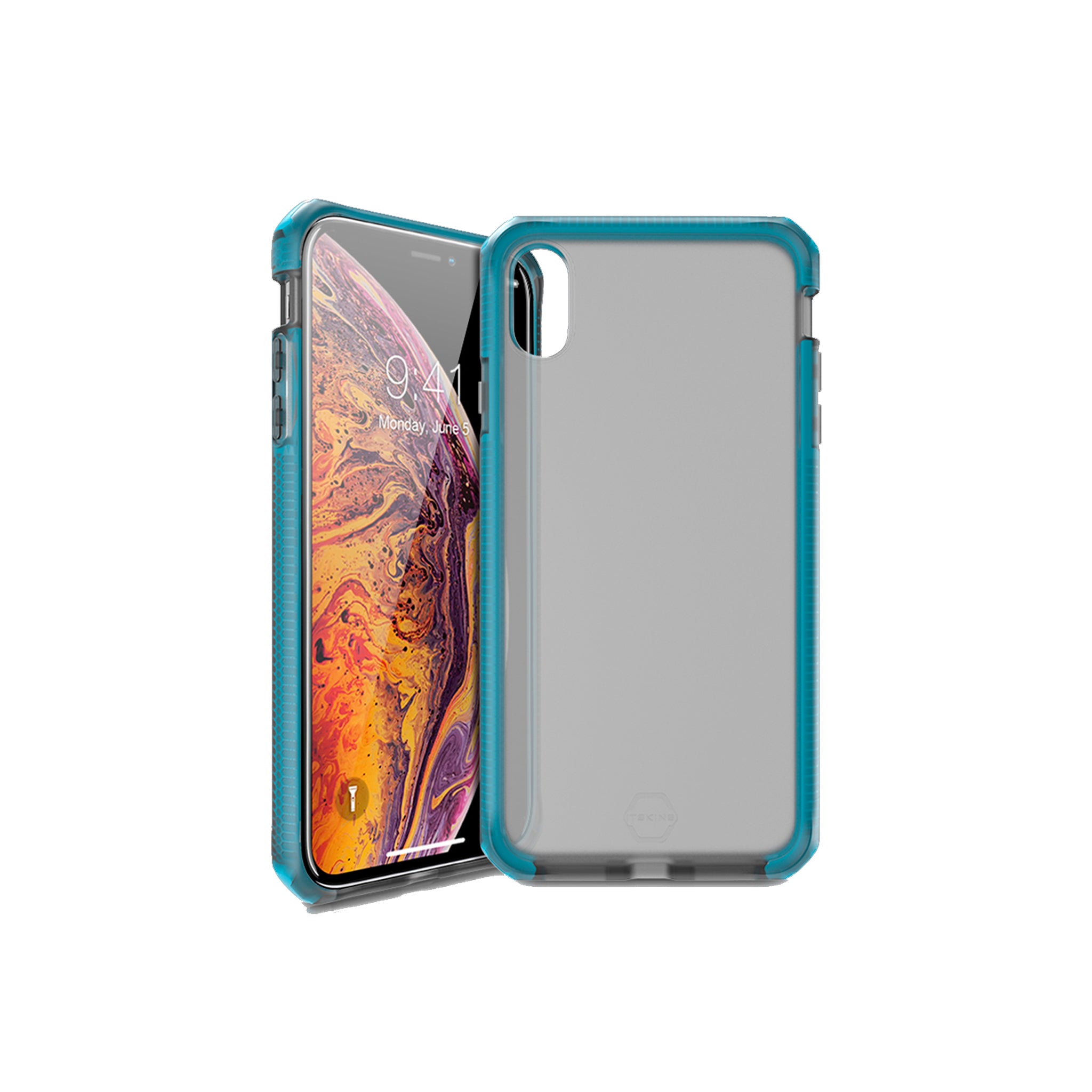 Itskins - Supreme Frost Case For Apple iPhone  Xs Max - Centurion Blue And Black