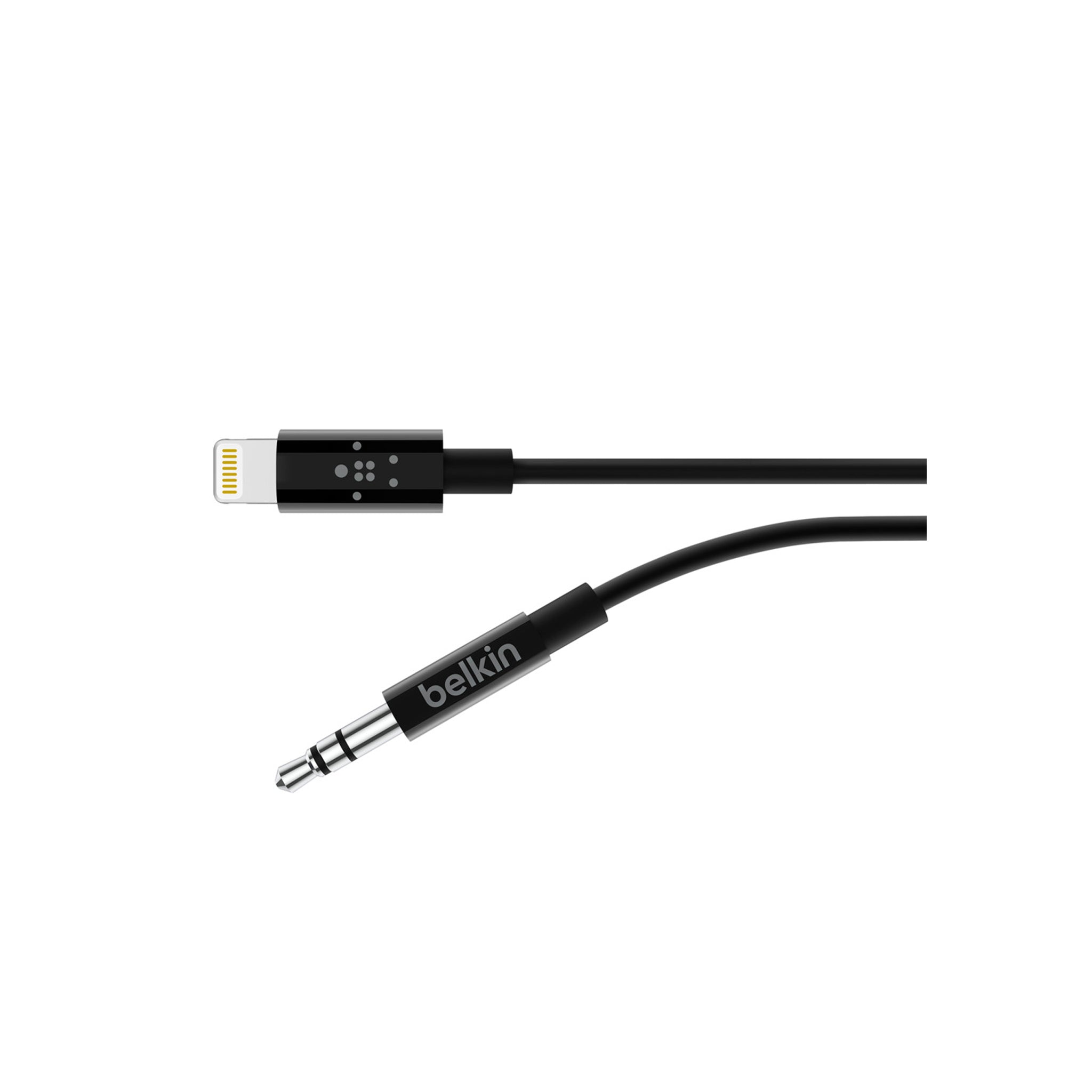 Belkin - Apple Lightning To 3.5mm Aux Cable 3ft - Black