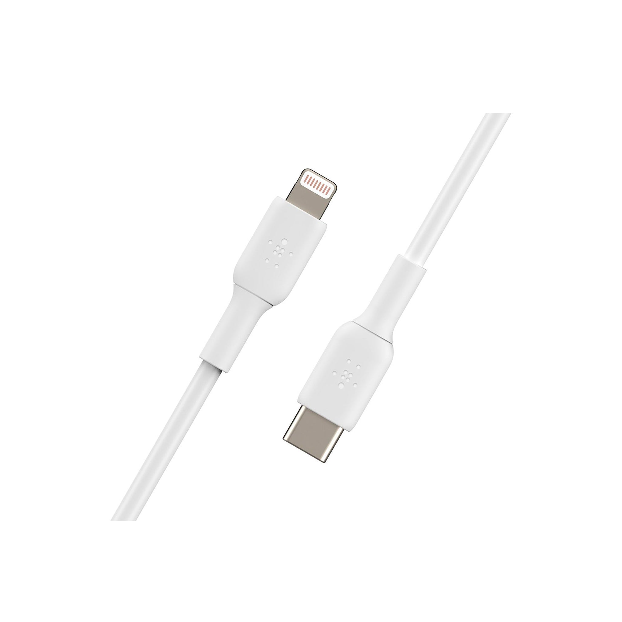 Belkin - Boost Up Charge Usb C To Apple Lightning Cable 3ft - White