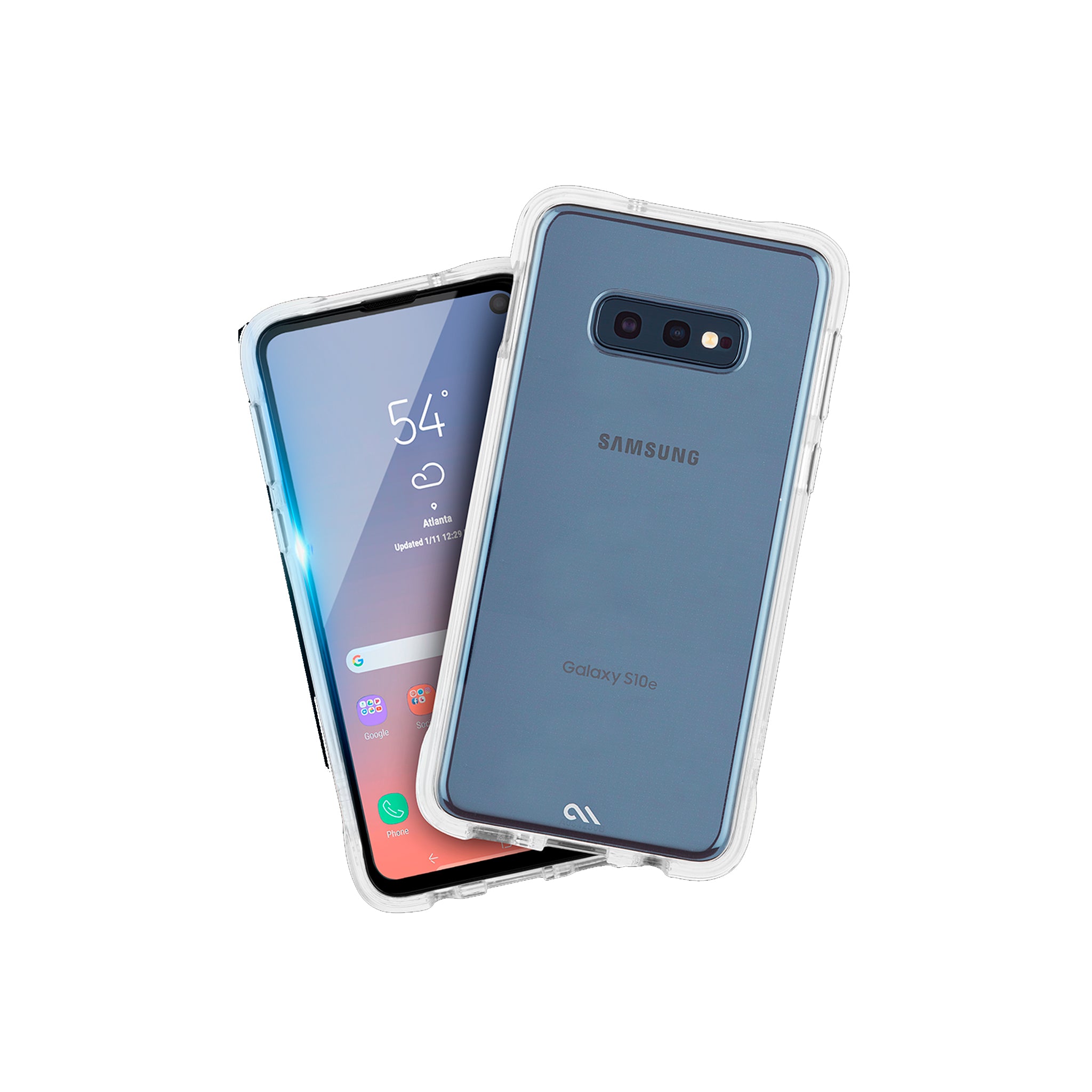 Case-mate - Protection Pack Tough Case And Glass Screen Protector For Samsung Galaxy S10e - Clear