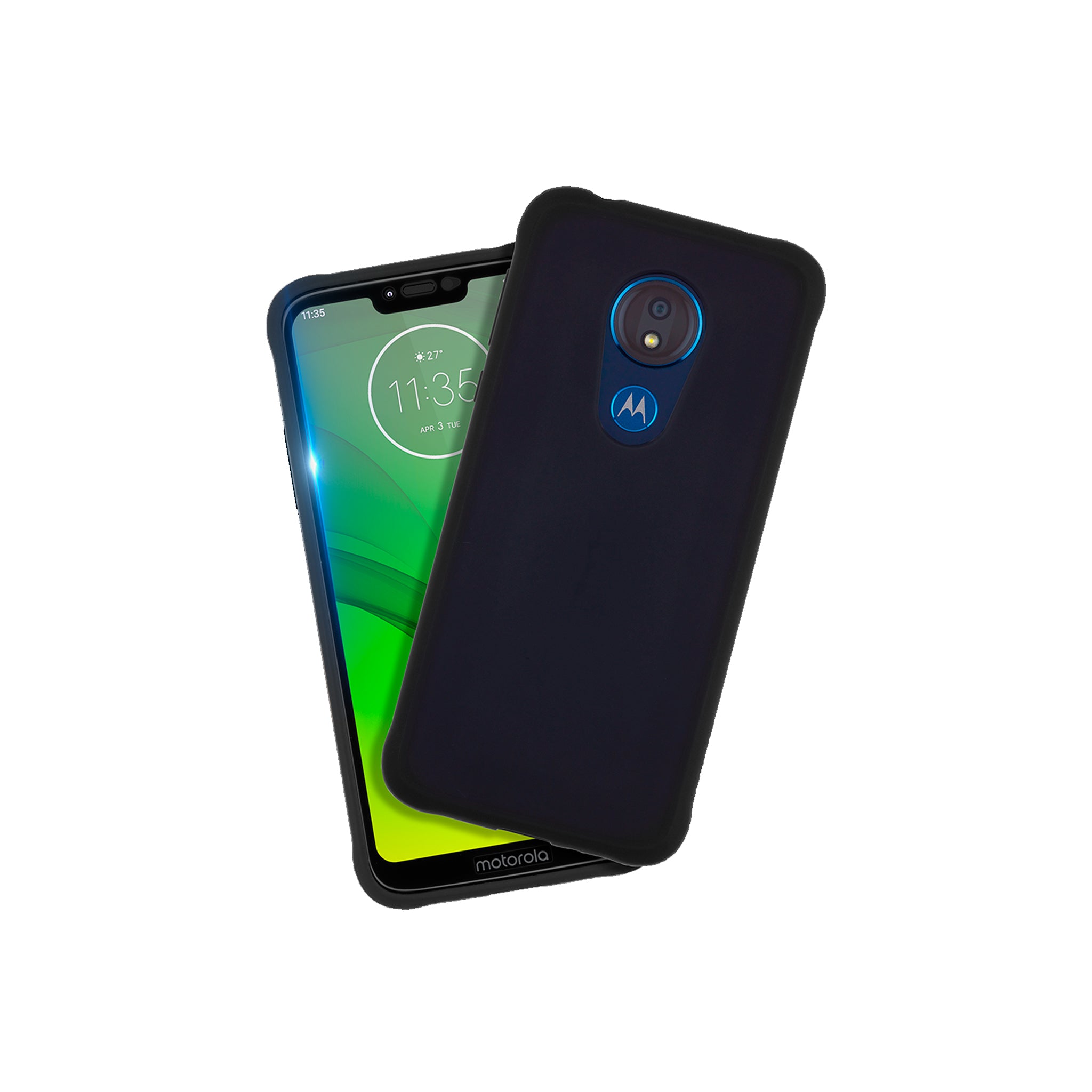 Case-mate - Protection Pack Tough Case And Glass Screen Protector For Motorola Moto G7 Power - Black