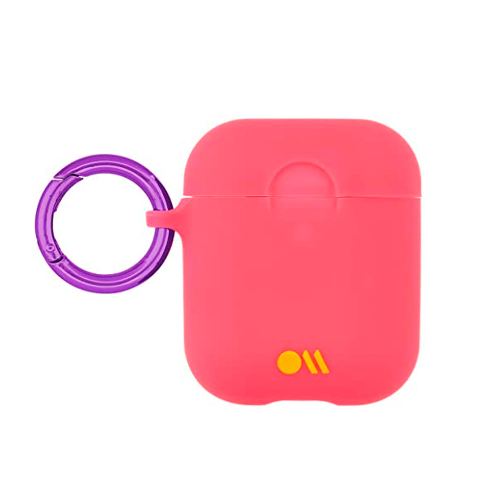 Case-mate - Hook Ups Neon Case With Neck Strap For Apple Airpods - Living Coral