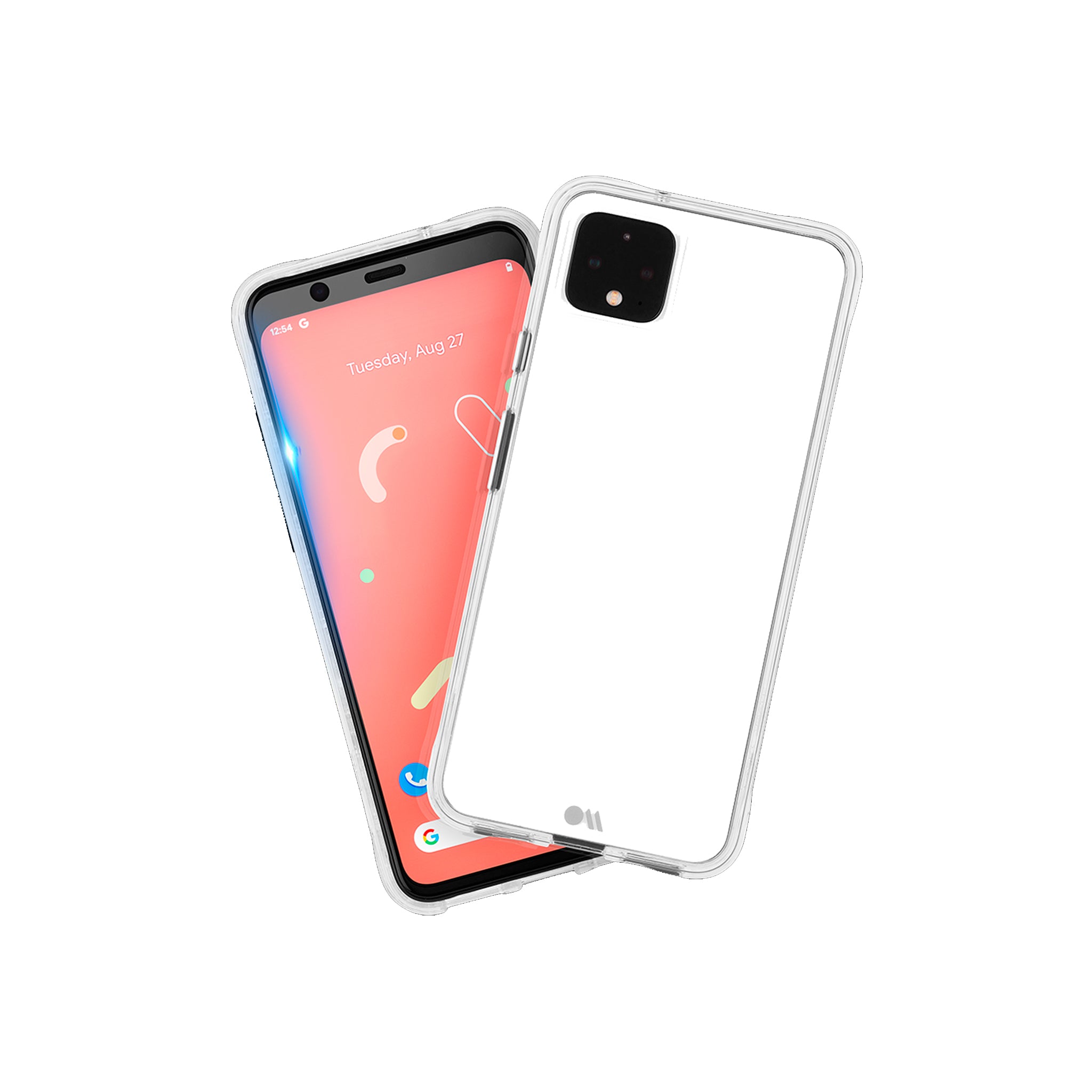 Case-mate - Protection Pack Tough Case And Glass Screen Protector For Google Pixel 4 Xl - Clear