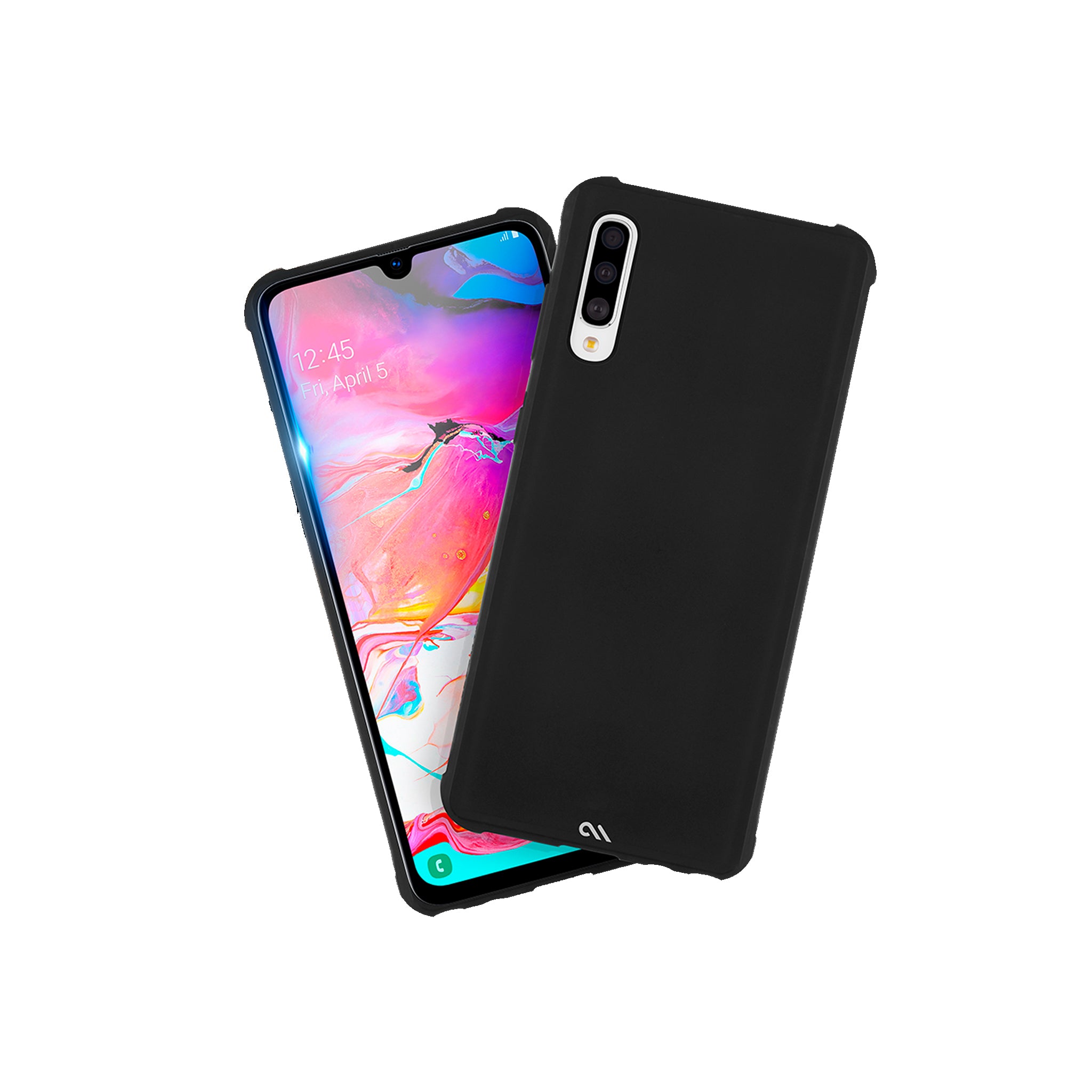 Case-mate - Protection Pack Tough Case And Glass Screen Protector For Samsung Galaxy A70 - Black