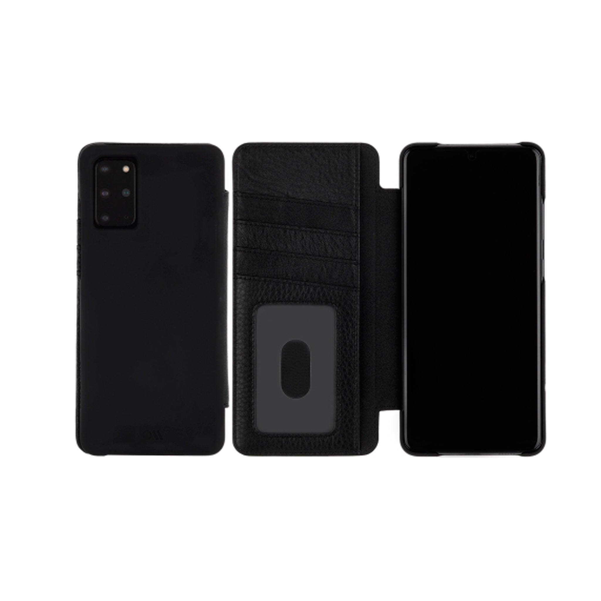 Case-mate - Wallet Folio Case With Samsung Galaxy S20 Plus - Black