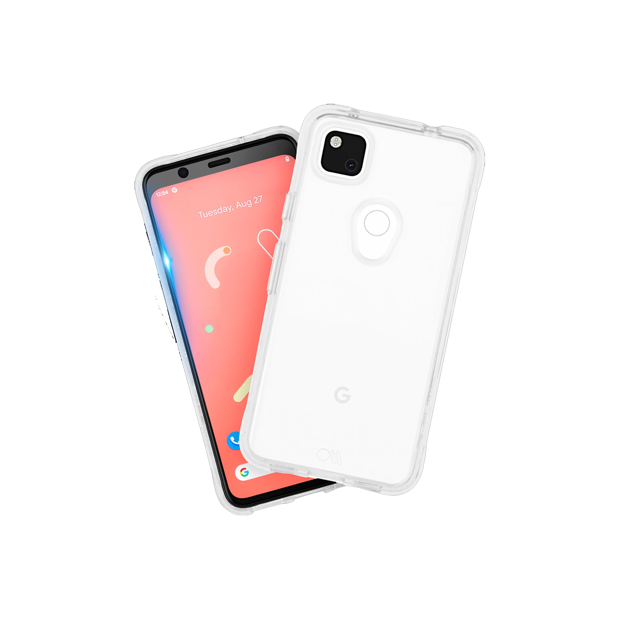 Case-mate - Protection Pack Tough Case And Glass Screen Protector For Google Pixel 4a - Clear