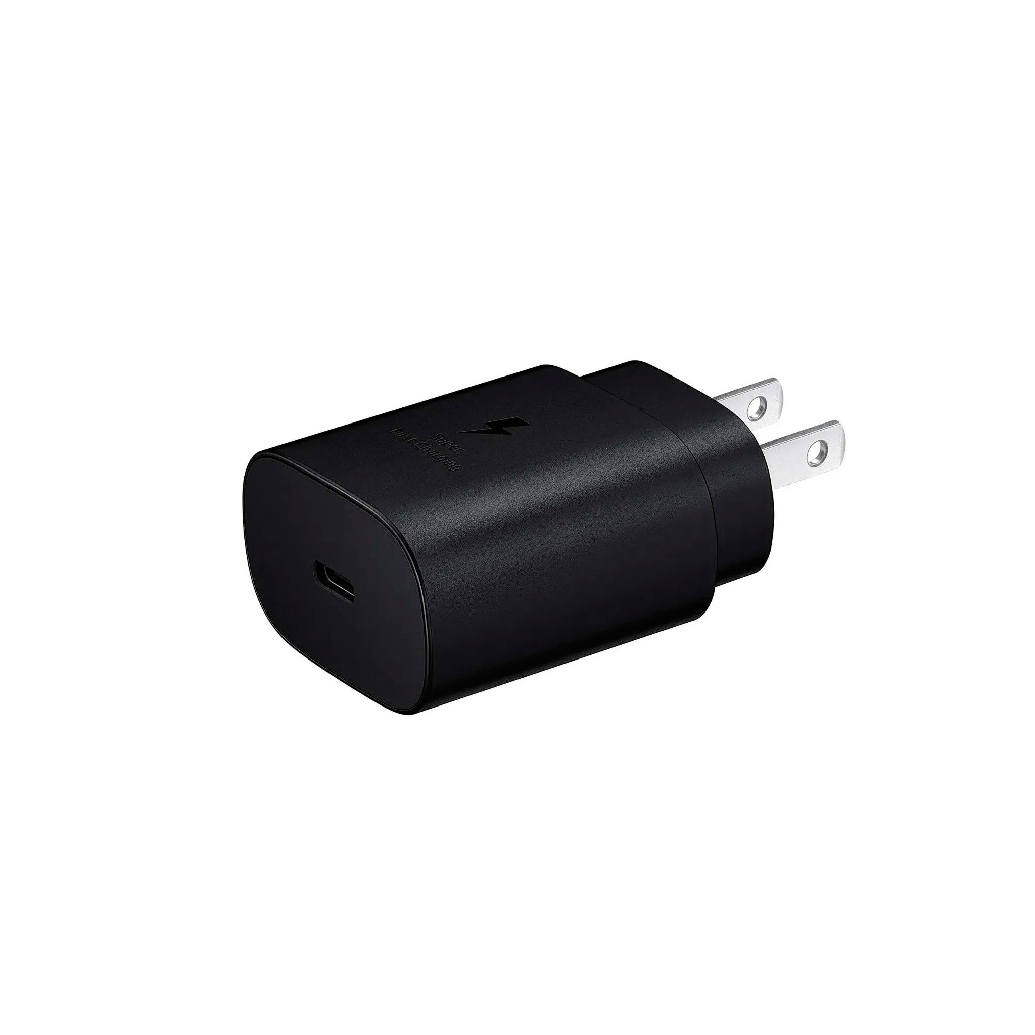 Samsung - Travel Charger 25 Watt Super Fast Charge, 3amp , Type C to Type C Cable Included  -  Black