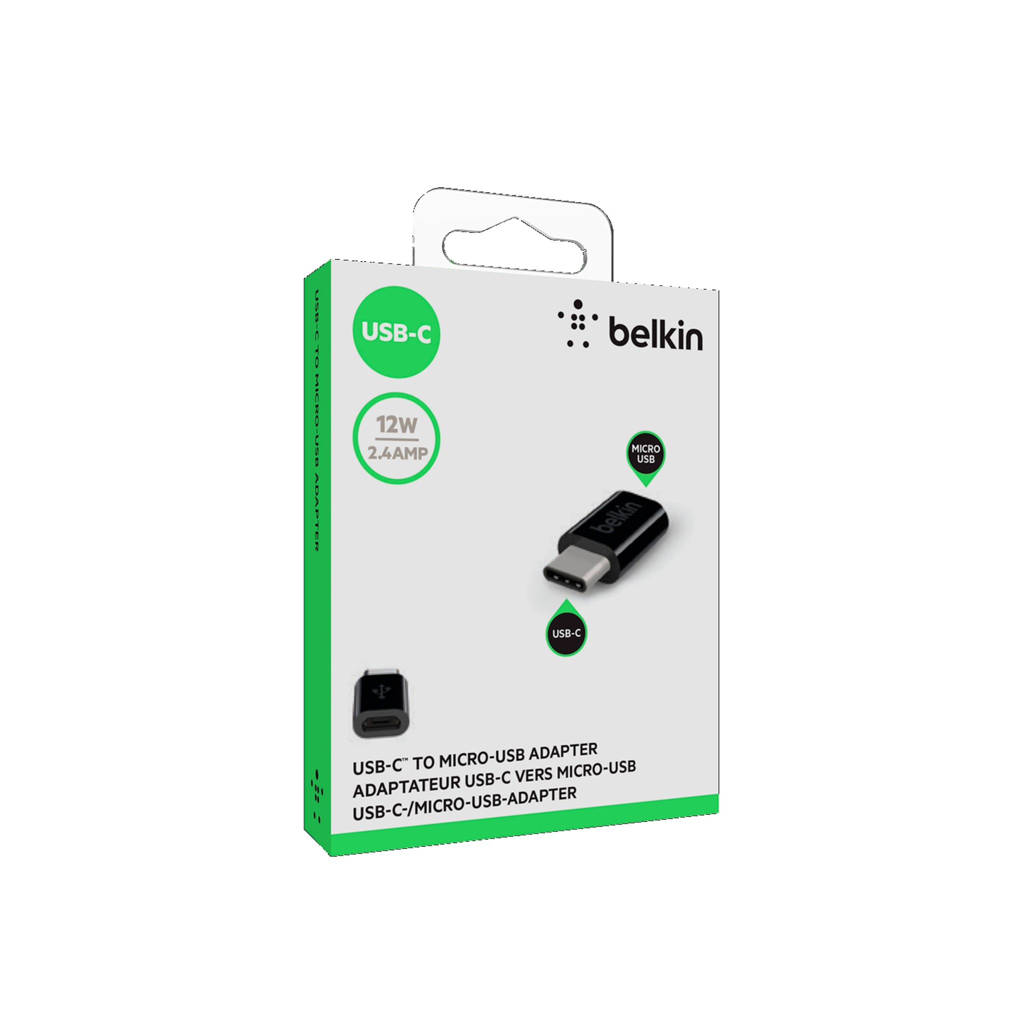 Belkin - Usb C To Micro Usb Adapter - Black
