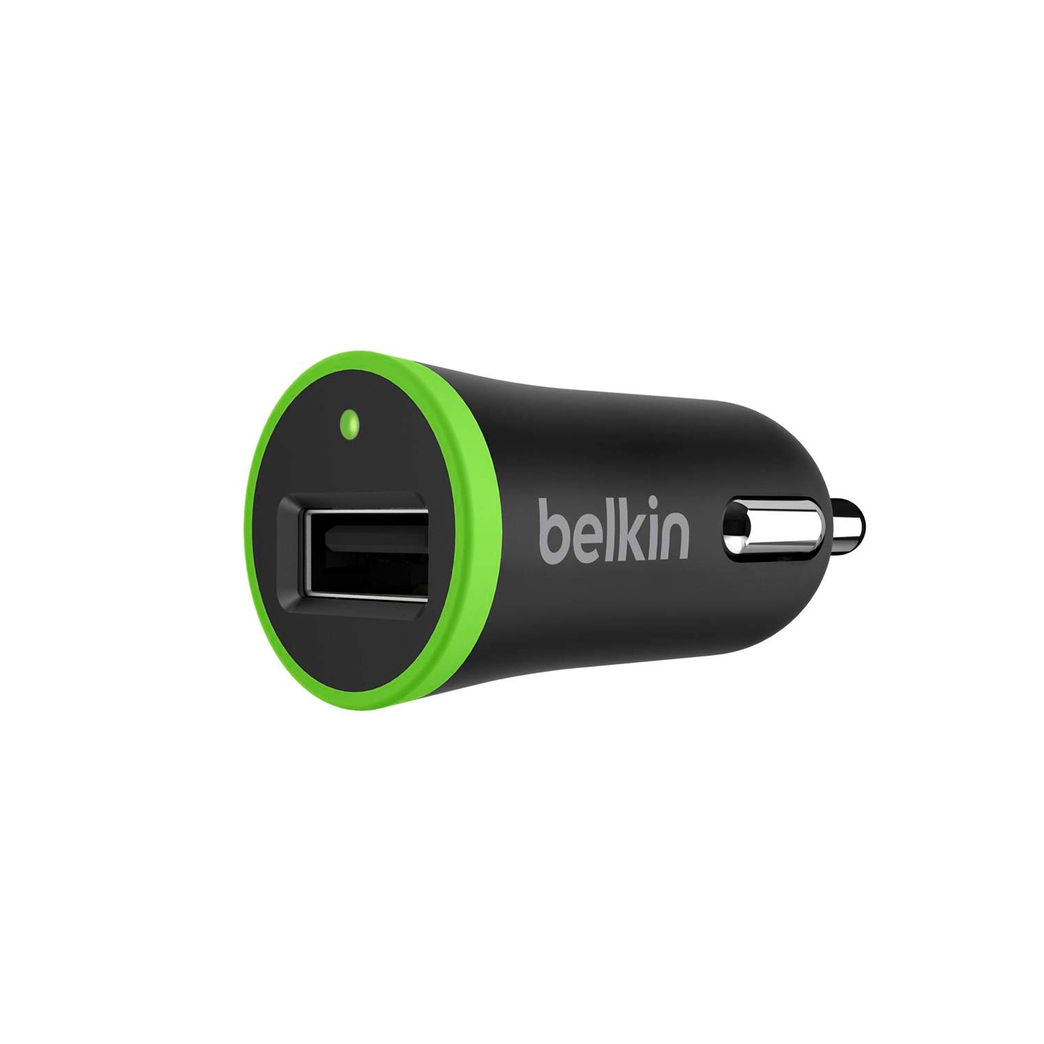 Belkin - Boost Up Car Charger 12w/2.4a Universal - Black And Green