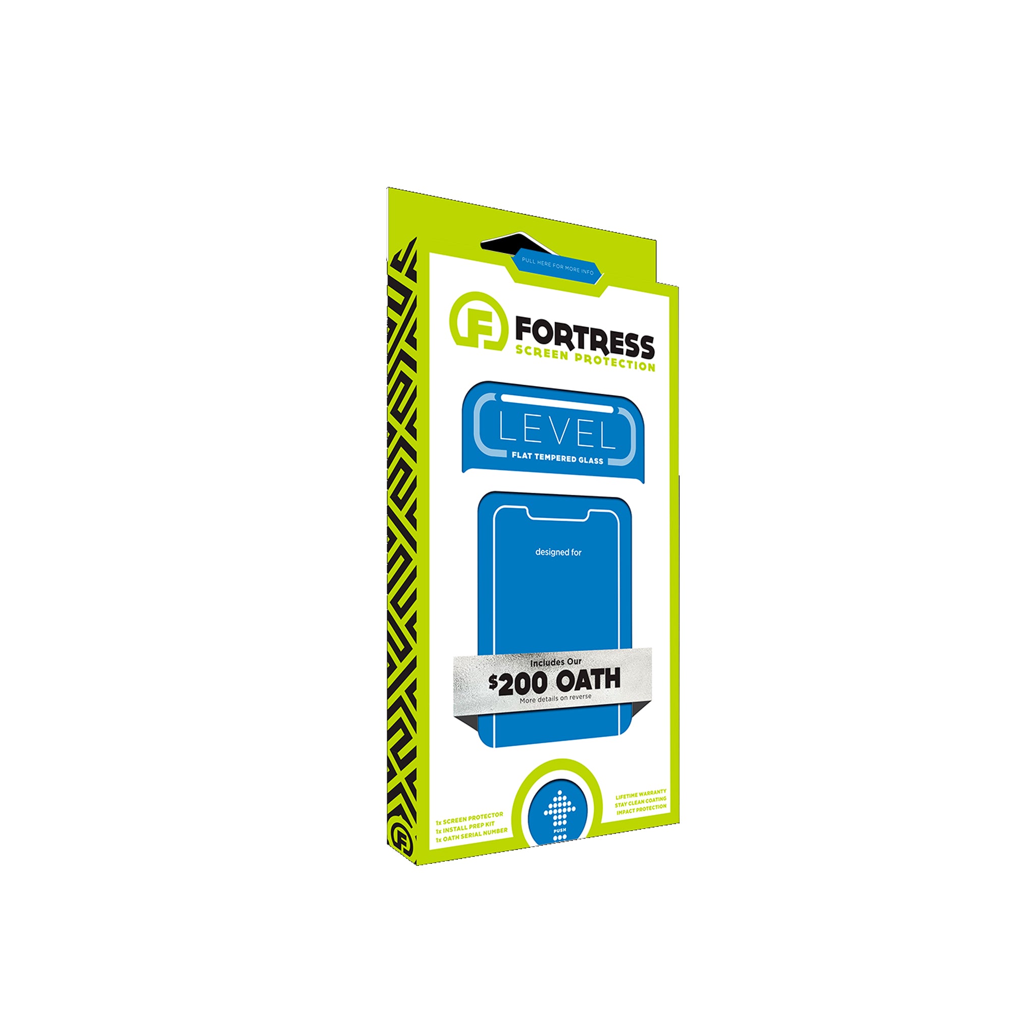 Fortress - Level Focus Glass Screen Protector For Apple Iphone 12 / 12 Pro - Clear
