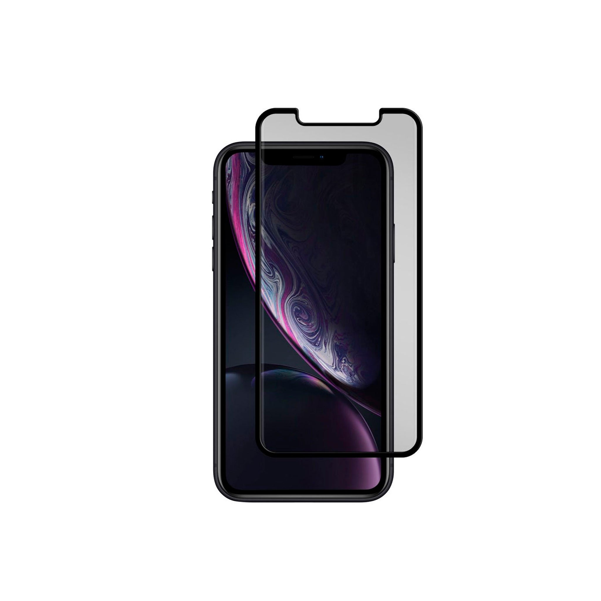 Gadget Guard - Black Ice Cornice Curved Glass Screen Protector for Apple iPhone 11 / XR - Clear