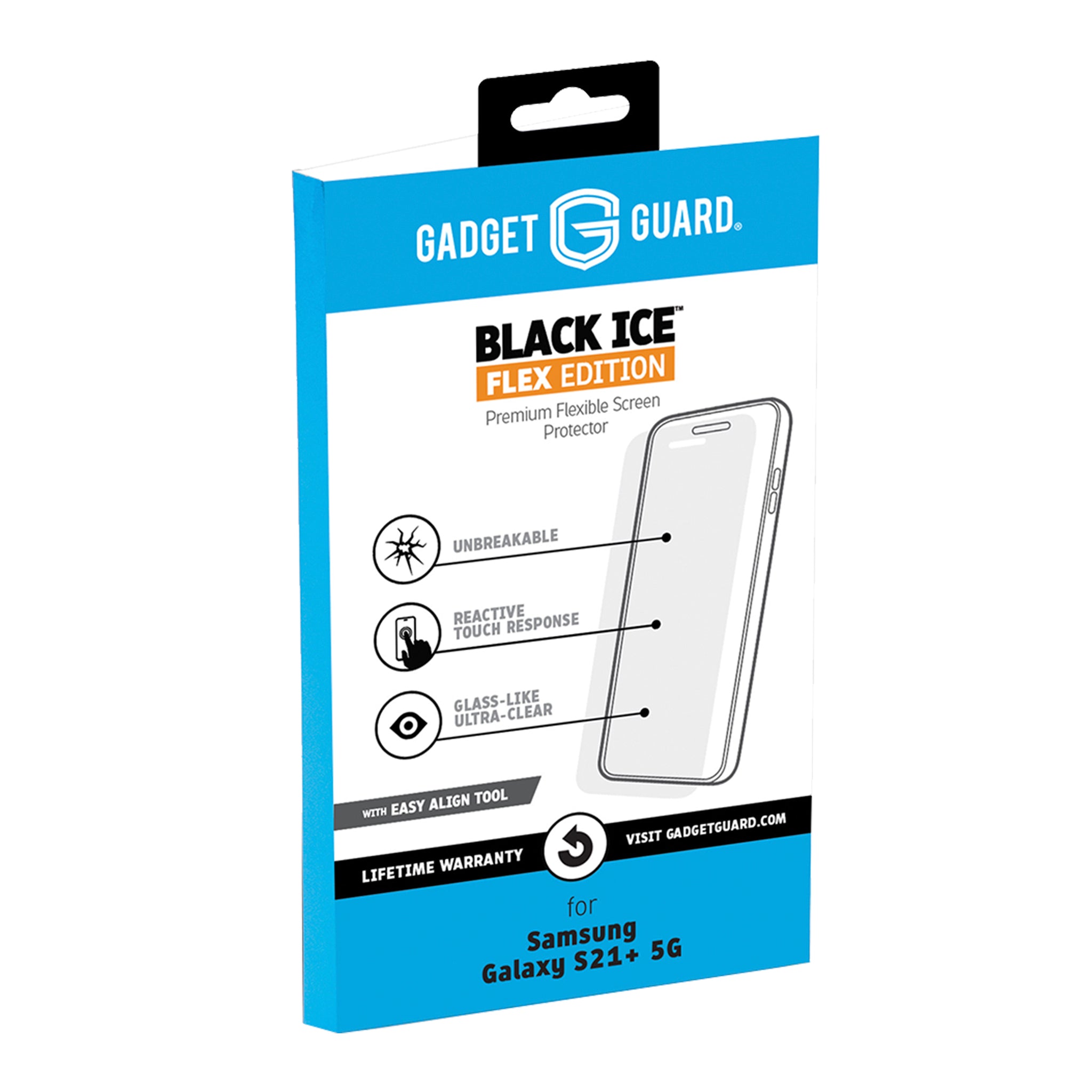 Gadget Guard - Black Ice Flex Screen Protector For Samsung Galaxy S21 Plus 5g - Clear