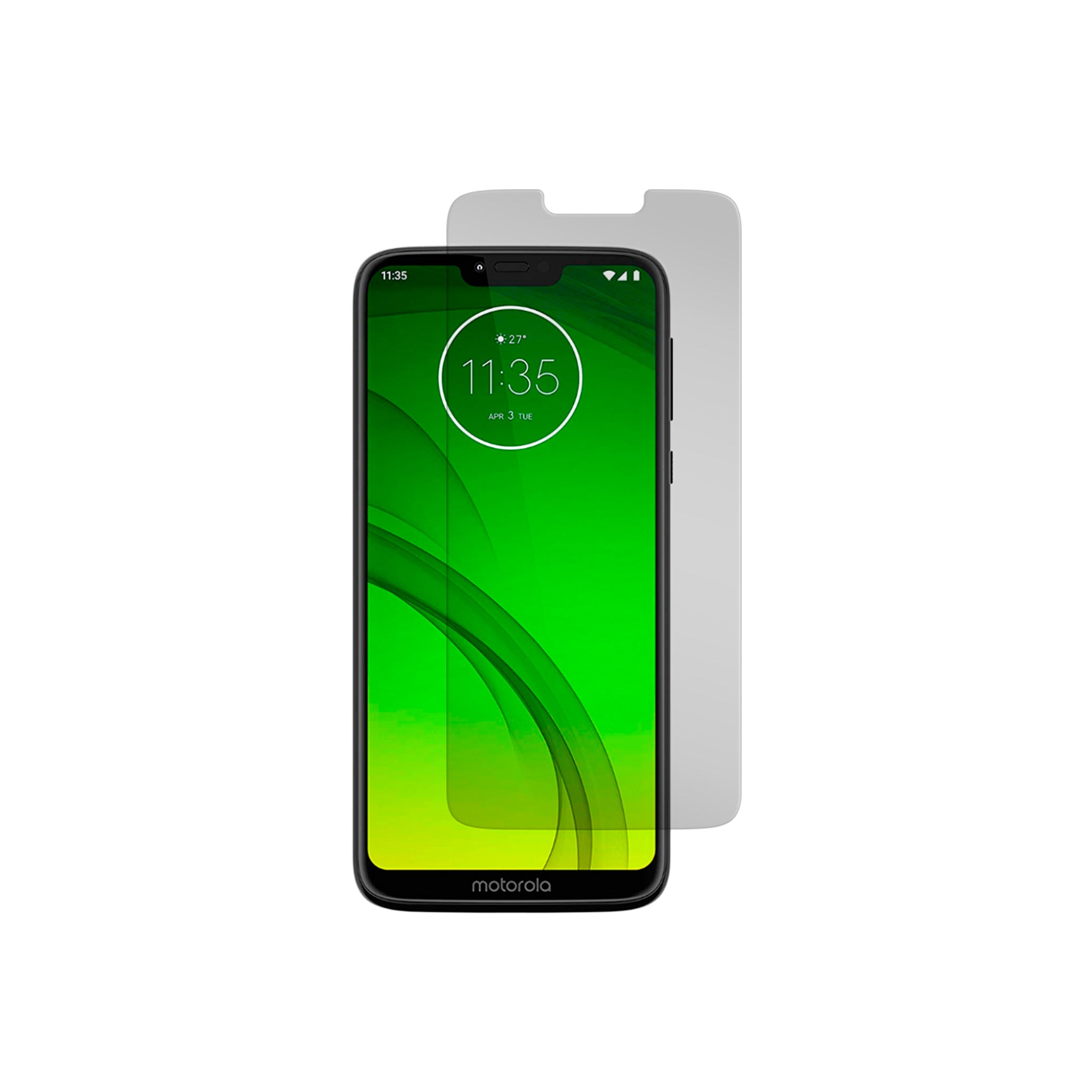 Gadget Guard - Black Ice Glass Screen Protector For  Motorola Moto G7 Power - Clear