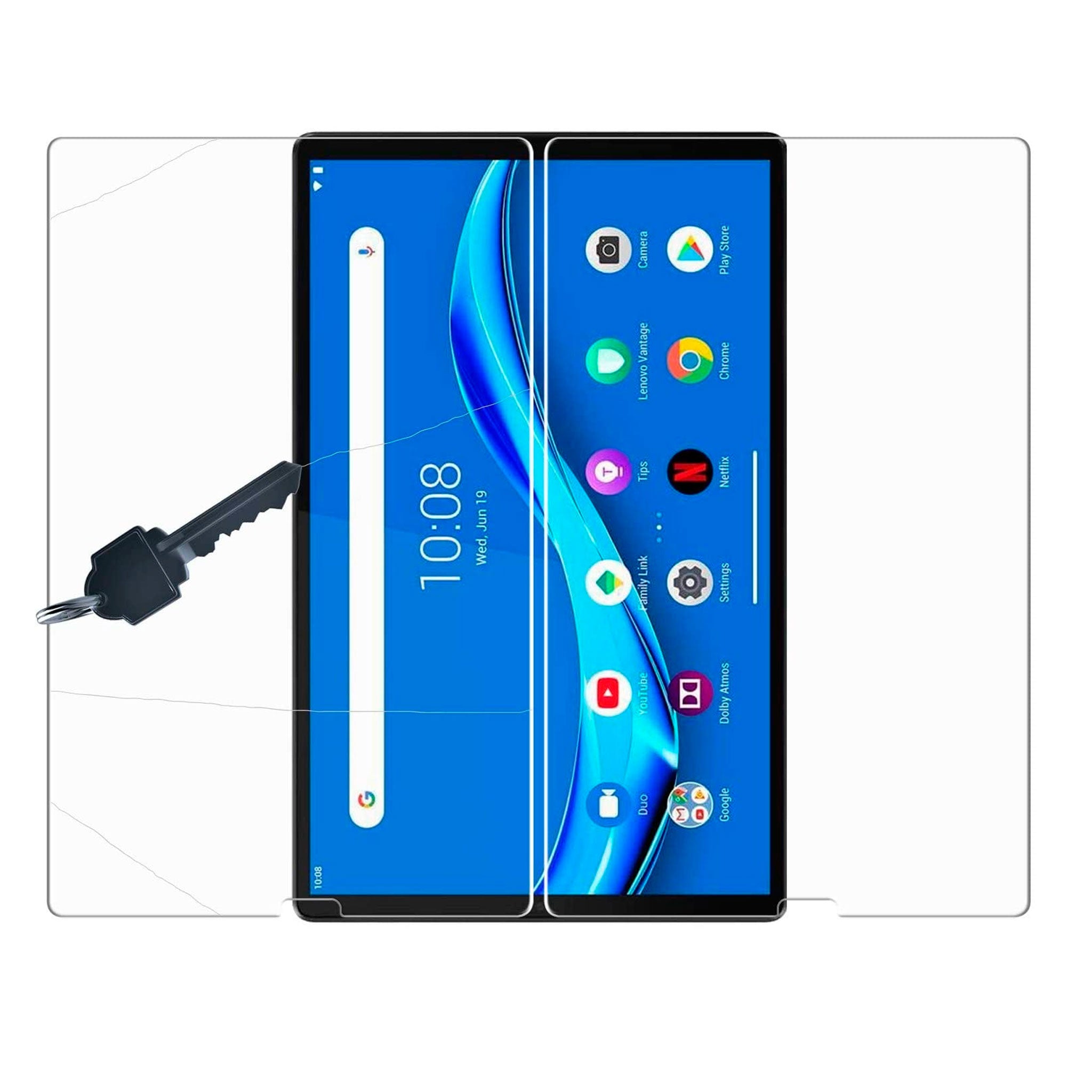 Gadget Guard - Black Ice Glass Screen Protector For Lenovo Tab K10 - Clear