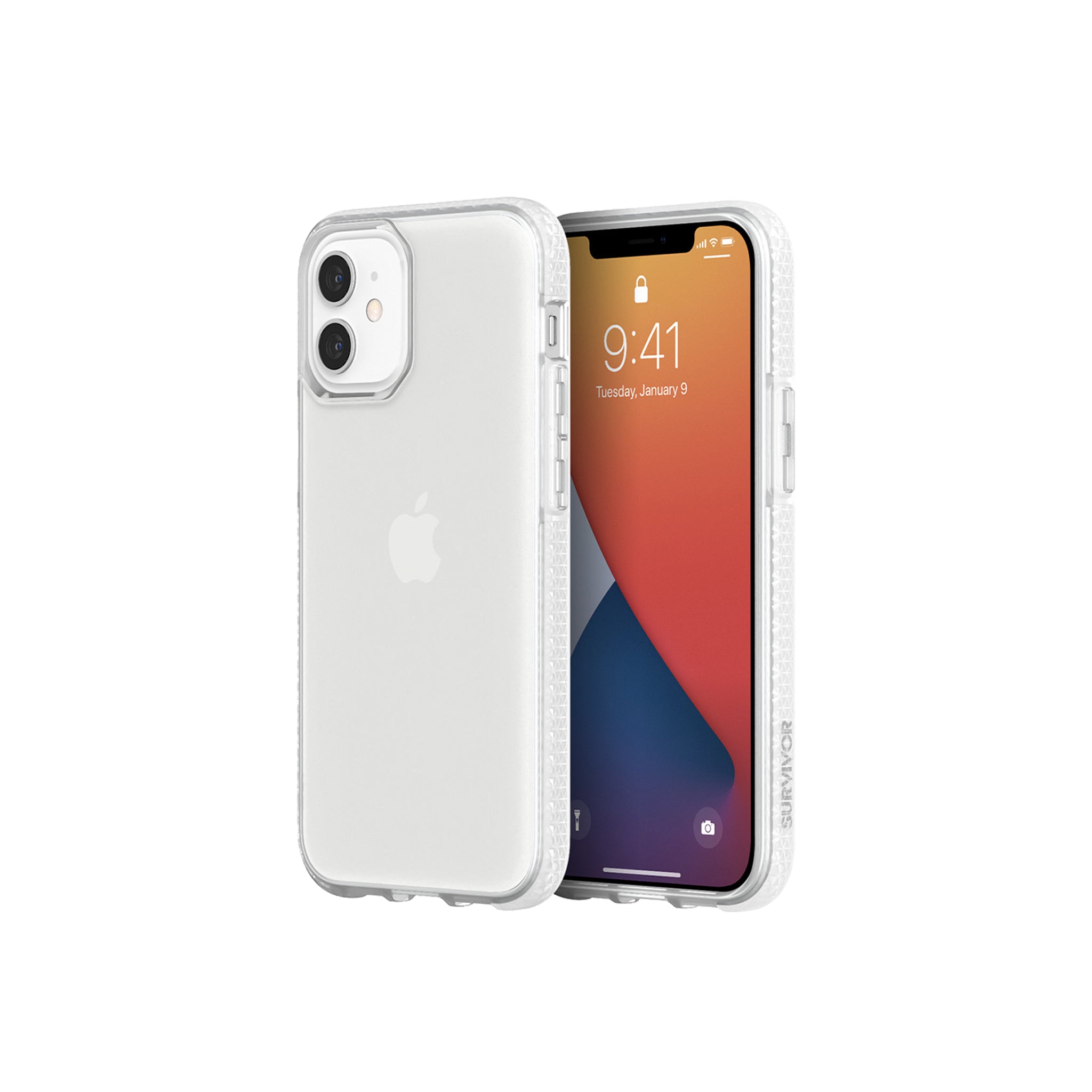 Griffin - Survivor Case For Apple Iphone 12 / 12 Pro - Clear