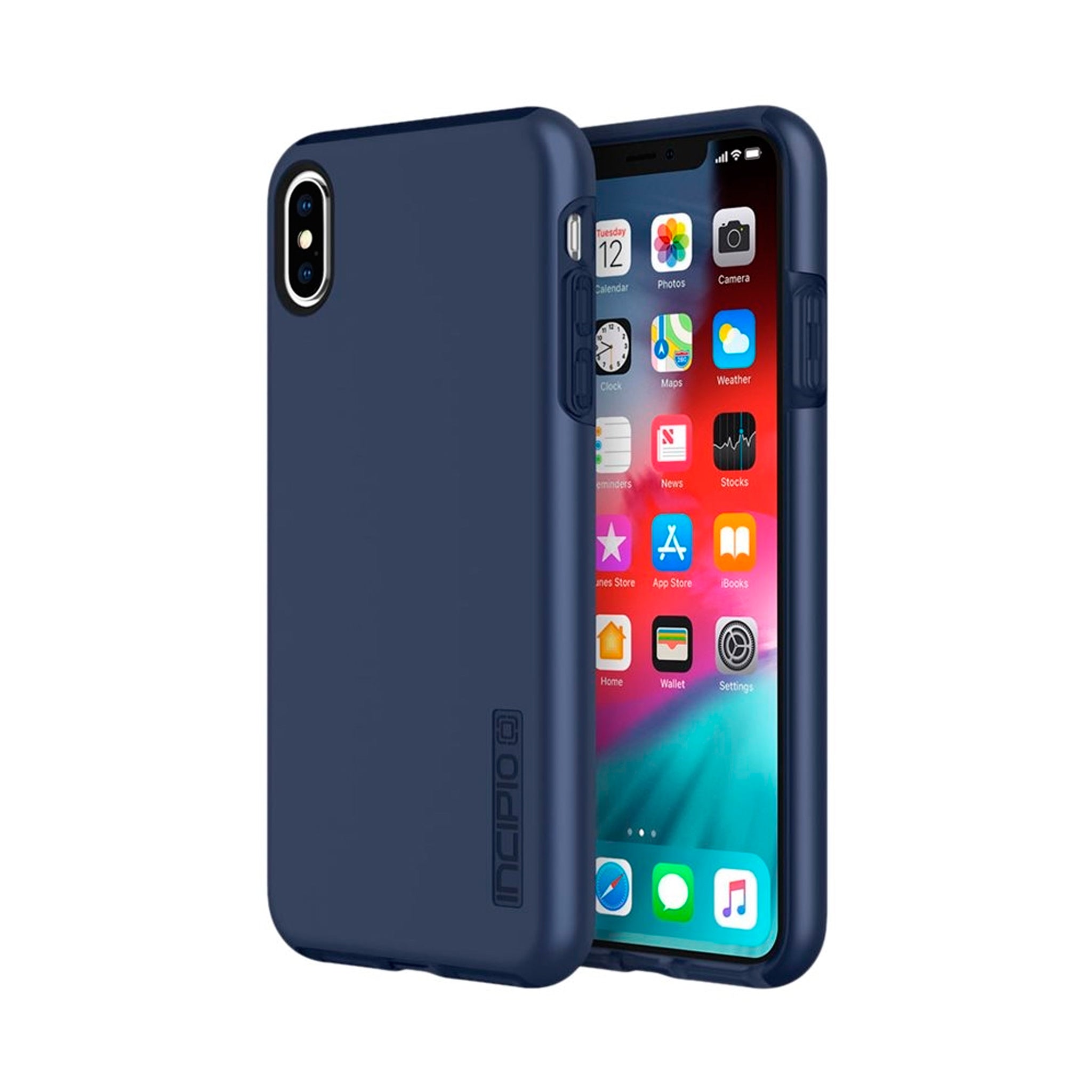 Incipio - Dualpro Case For Apple Iphone Xs Max - Midnight Blue