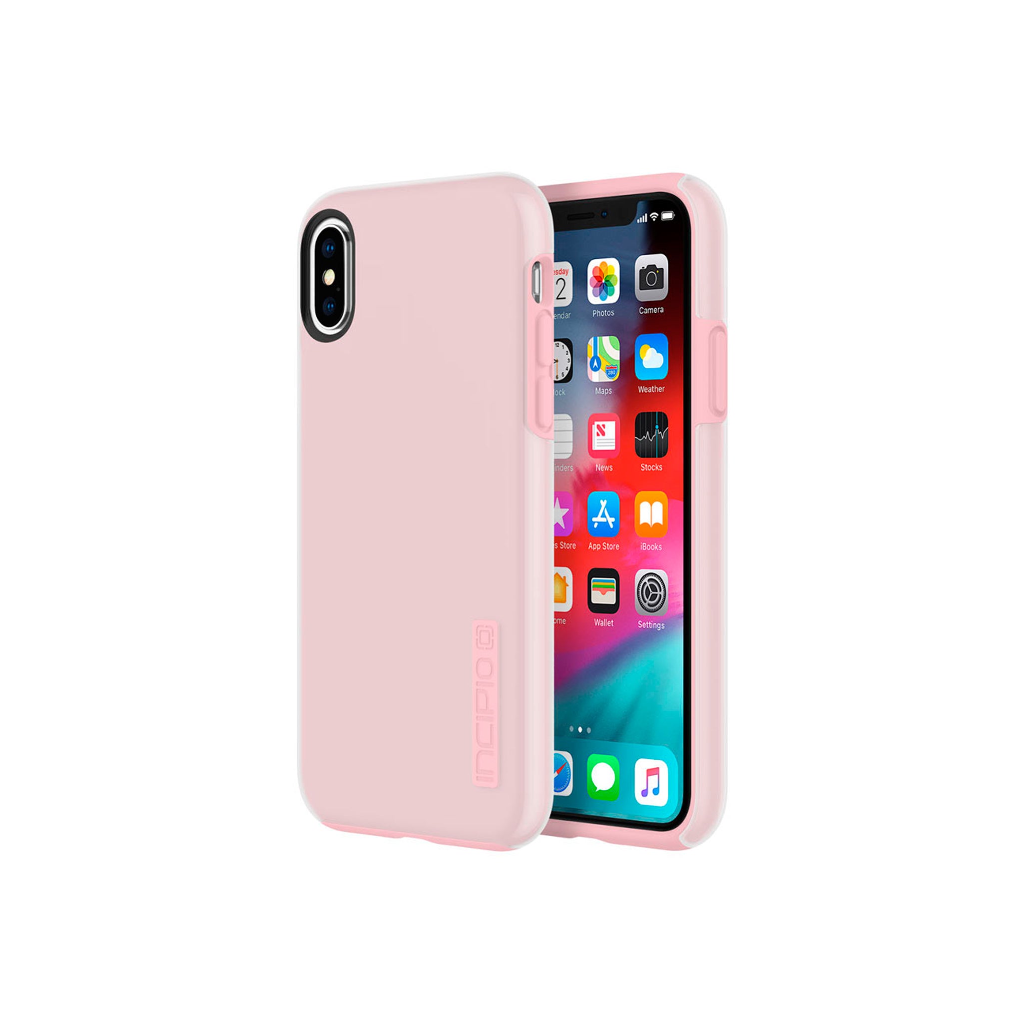 Incipio - DualPro Case For Apple iPhone Xs Max - Raspberry Ice