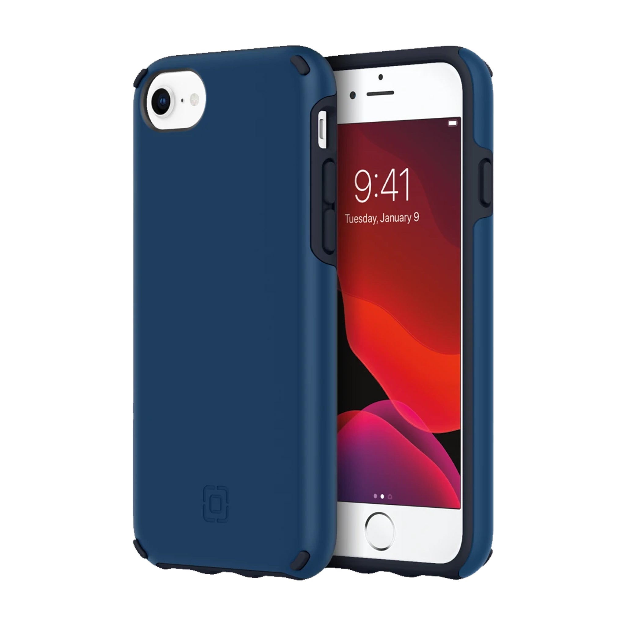 Incipio - Duo Case For Apple Iphone Se 2022 / Se / 8 / 7 / 6s / 6 - Dark Denim And Stealth Blue