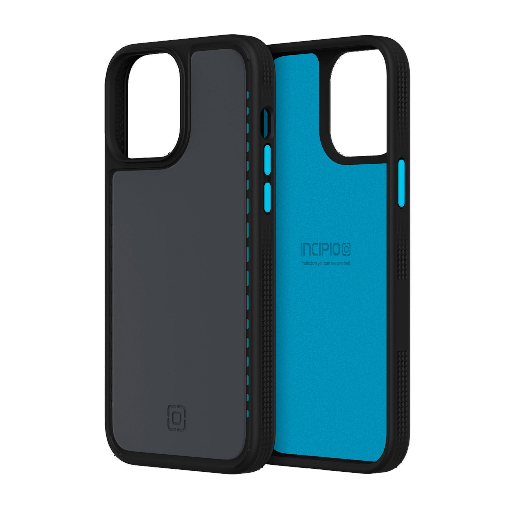 Incipio - Optum Case For Apple iPhone 13 Pro Max / 12 Pro Max - Black Oyster And Electric Blue