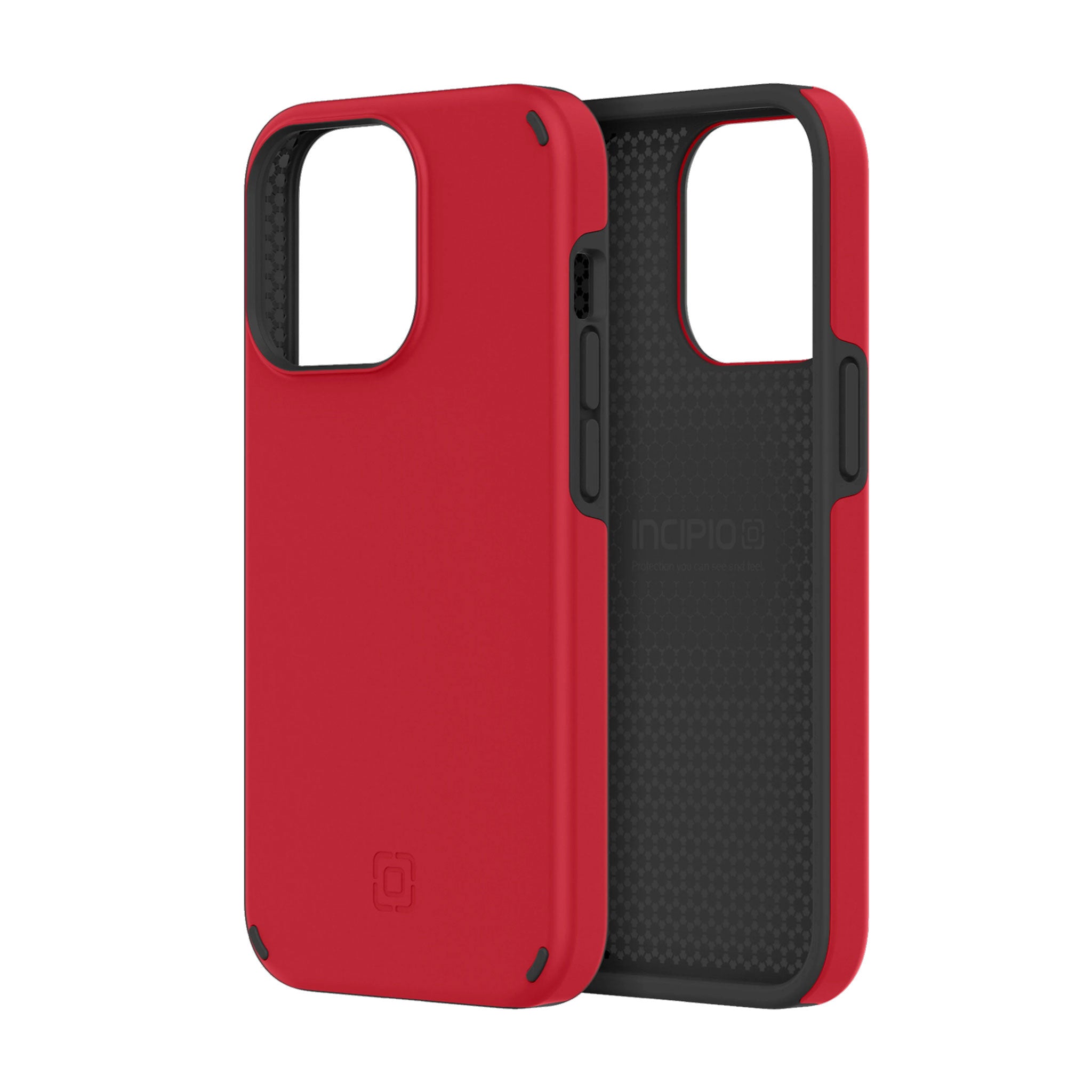 Incipio - Duo Case For Apple Iphone 13 Pro - Salsa Red And Black