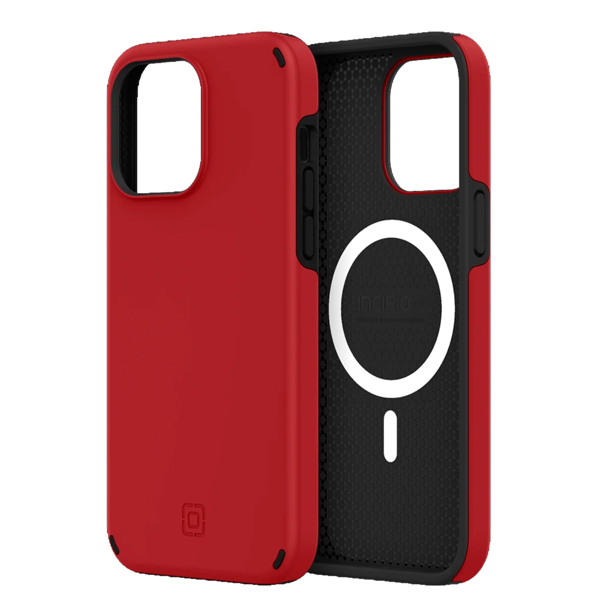 Incipio - Duo Magsafe Case For Apple Iphone 14 Pro Max - Scarlet Red And Black