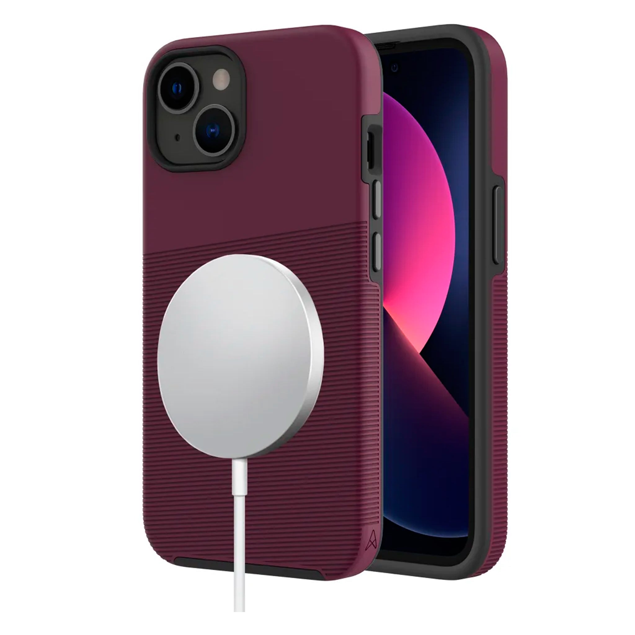 Axessorize - Protech Plus Magsafe Case For Apple Iphone 14 Plus - Sangria