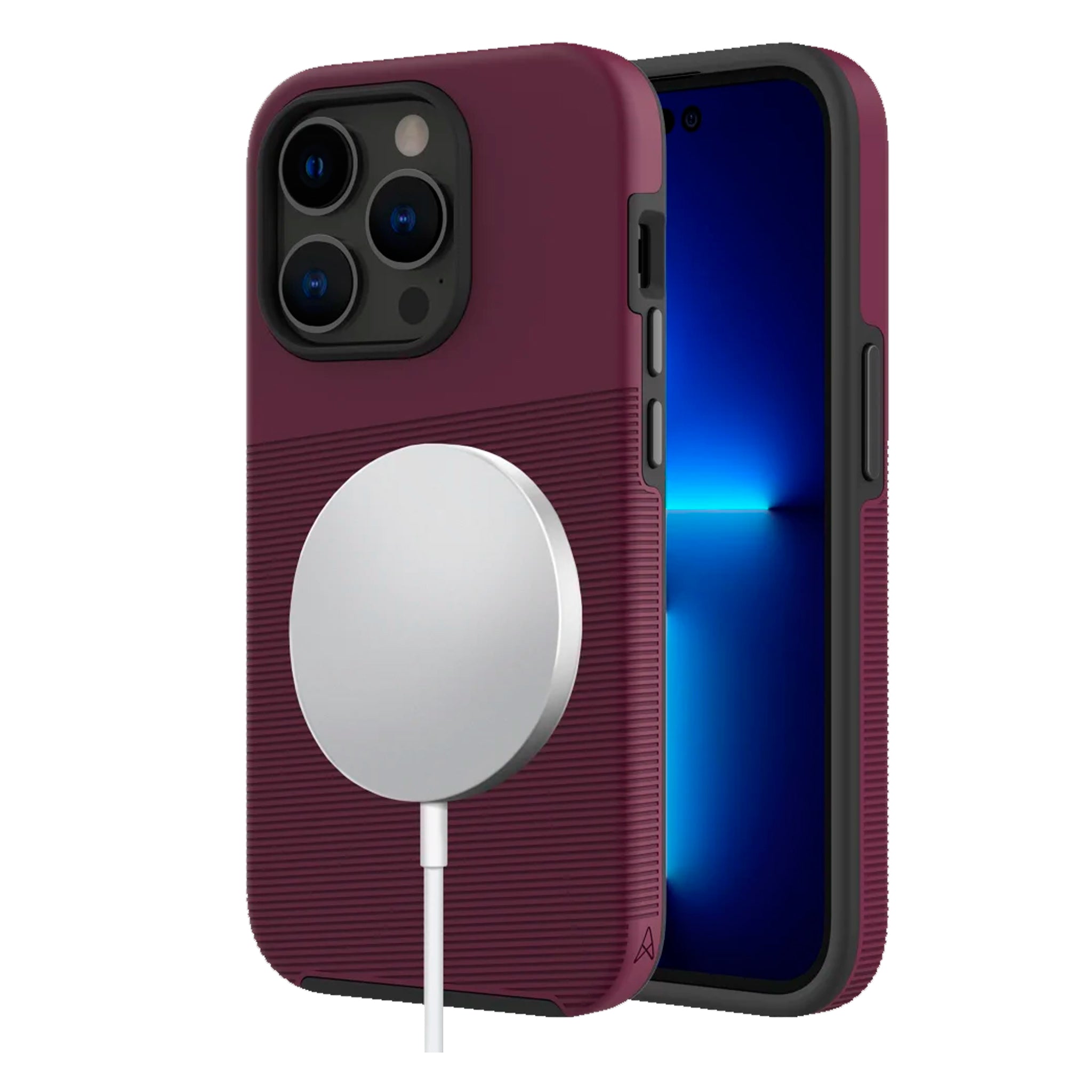 Axessorize - Protech Plus Magsafe Case For Apple Iphone 14 Pro - Sangria