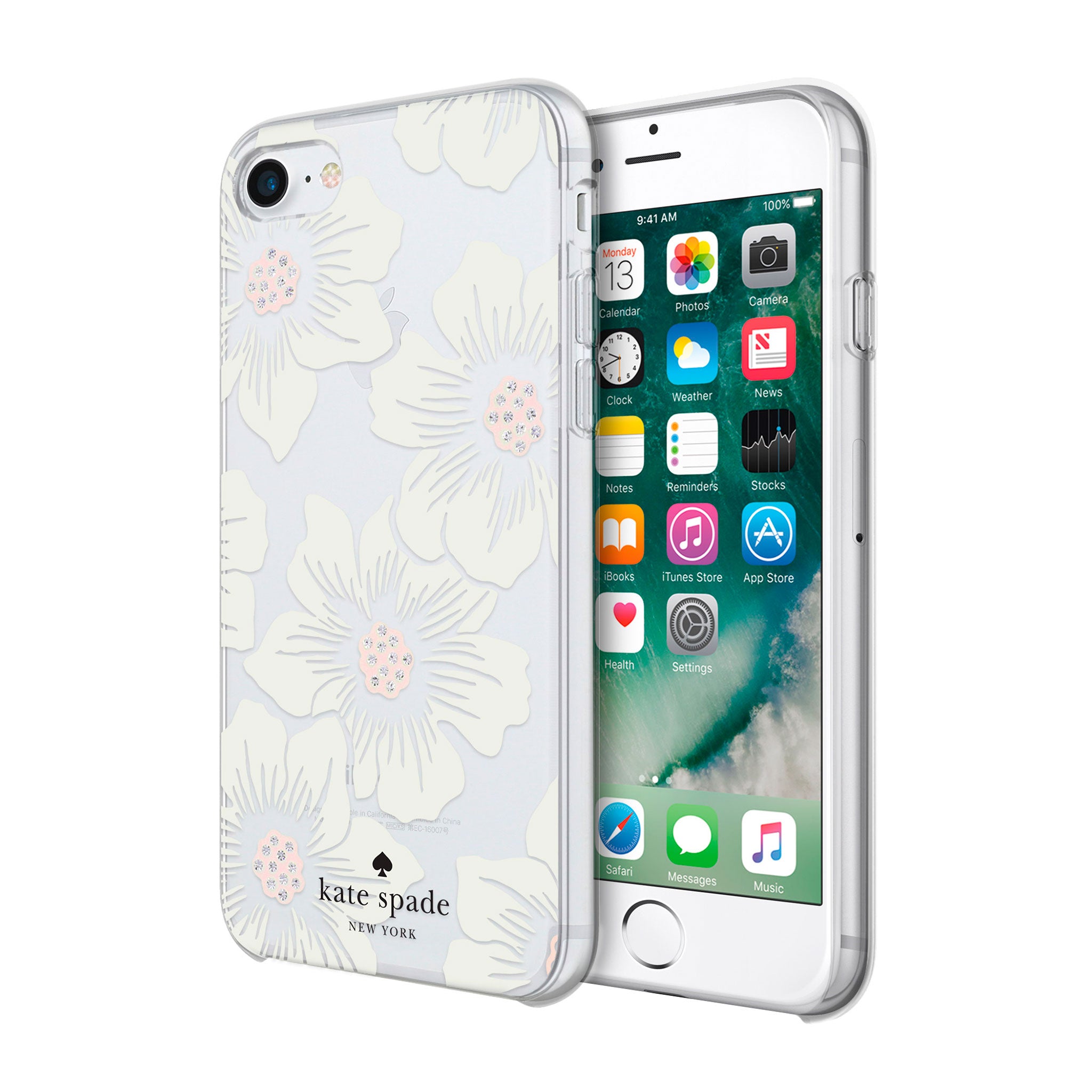 Kate Spade - Hardshell Case For Apple Iphone Se / 8 / 7 / 6s / 6 - Hollyhock Floral