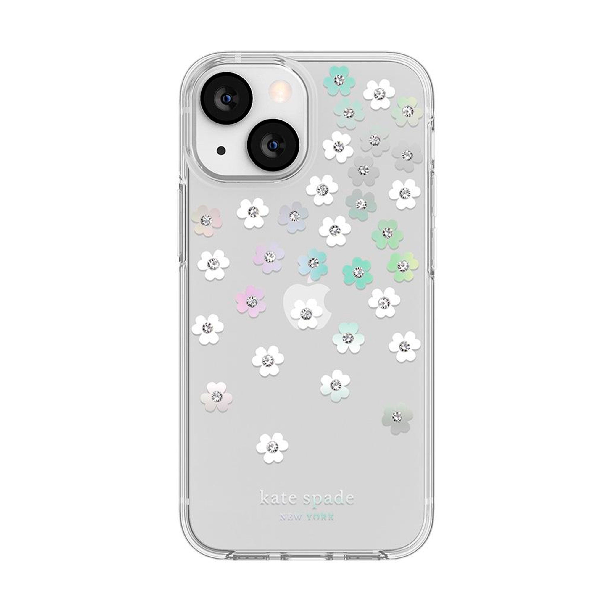Kate Spade - Hardshell Case For Apple iPhone 13 Mini - Scattered Flowers Iridescent